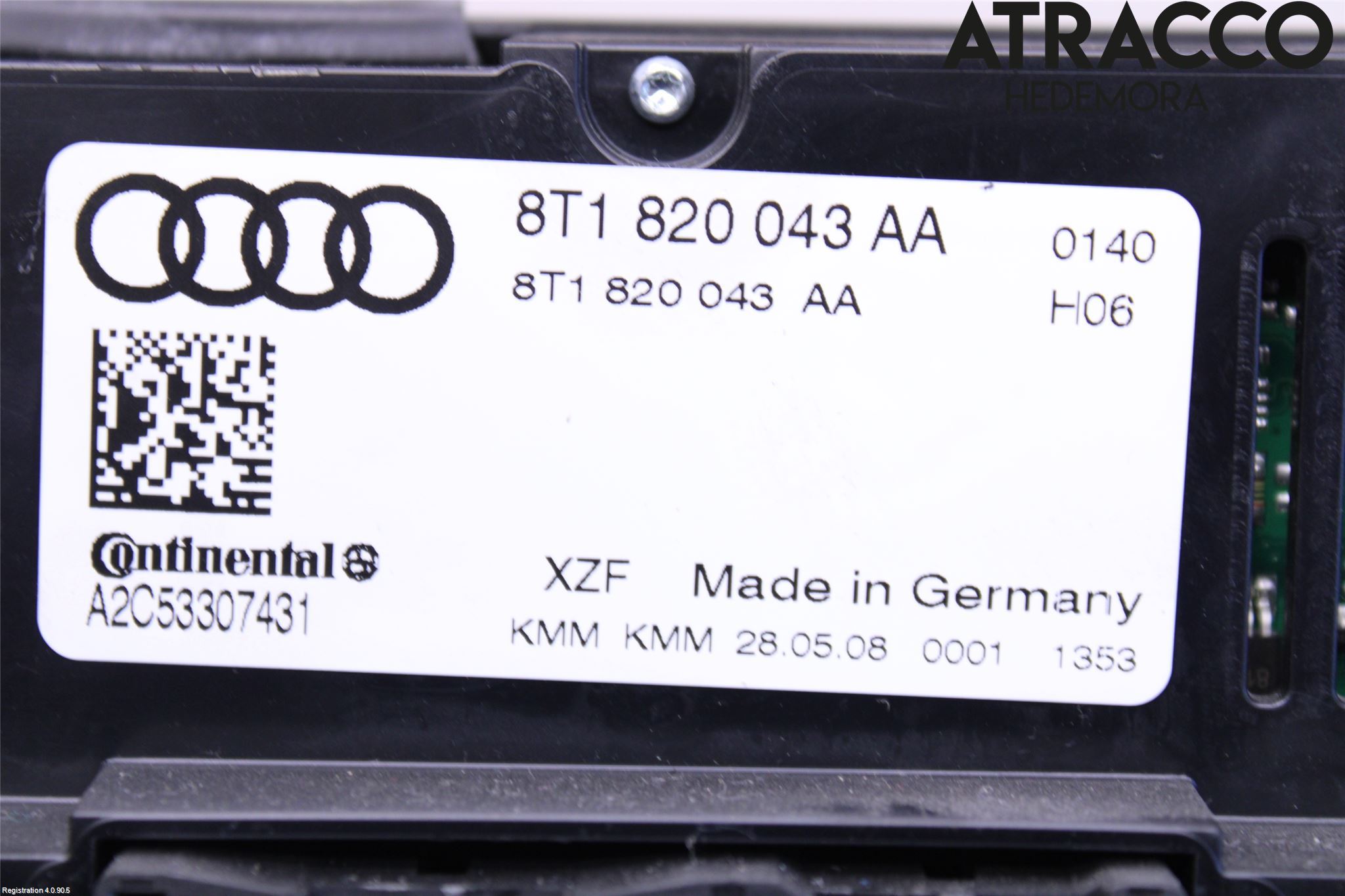 Audi A4/S4 08-11 Ac Styrenhet Ac Manöveren