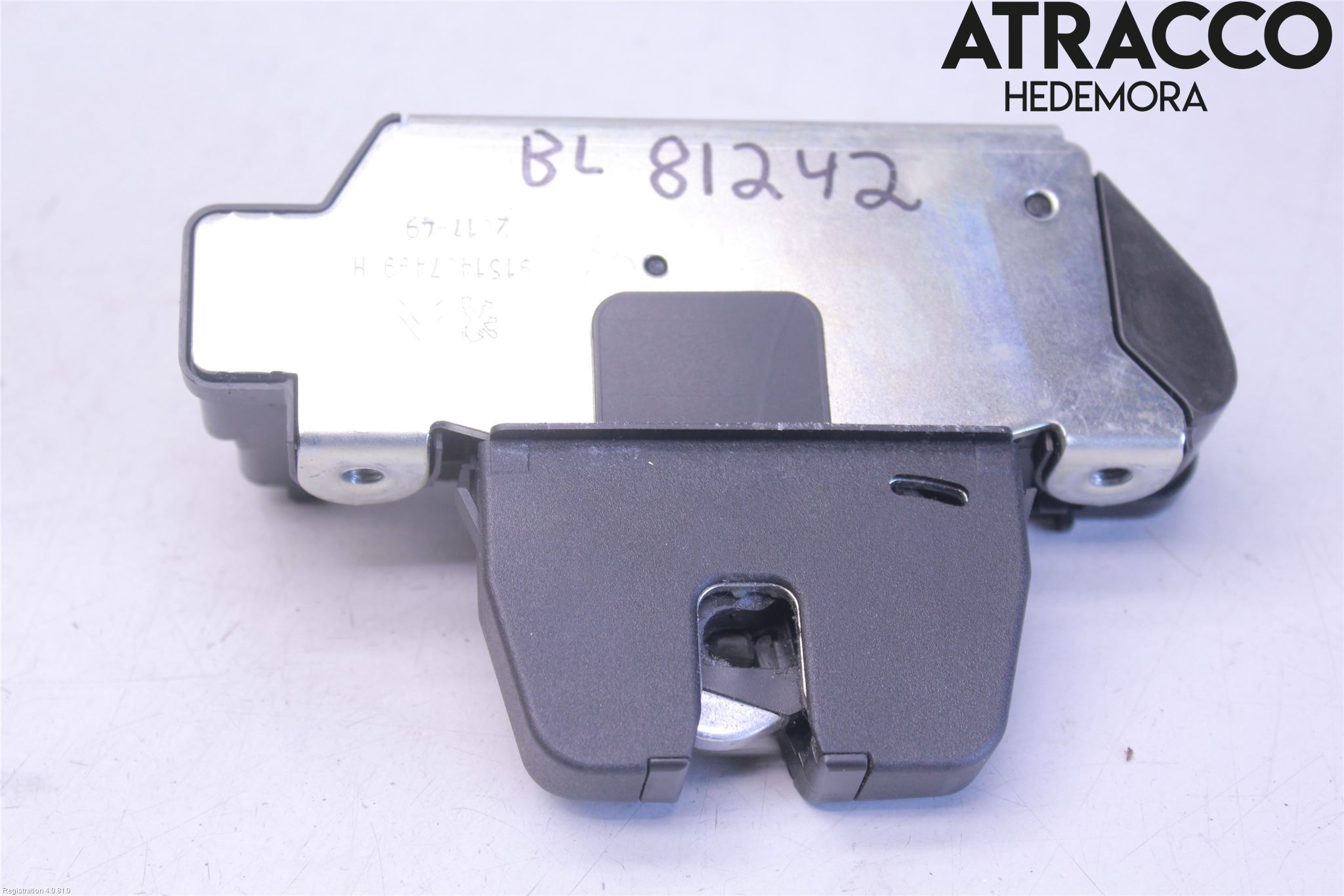 Peugeot 2008 13-20 Låskista Baklucka