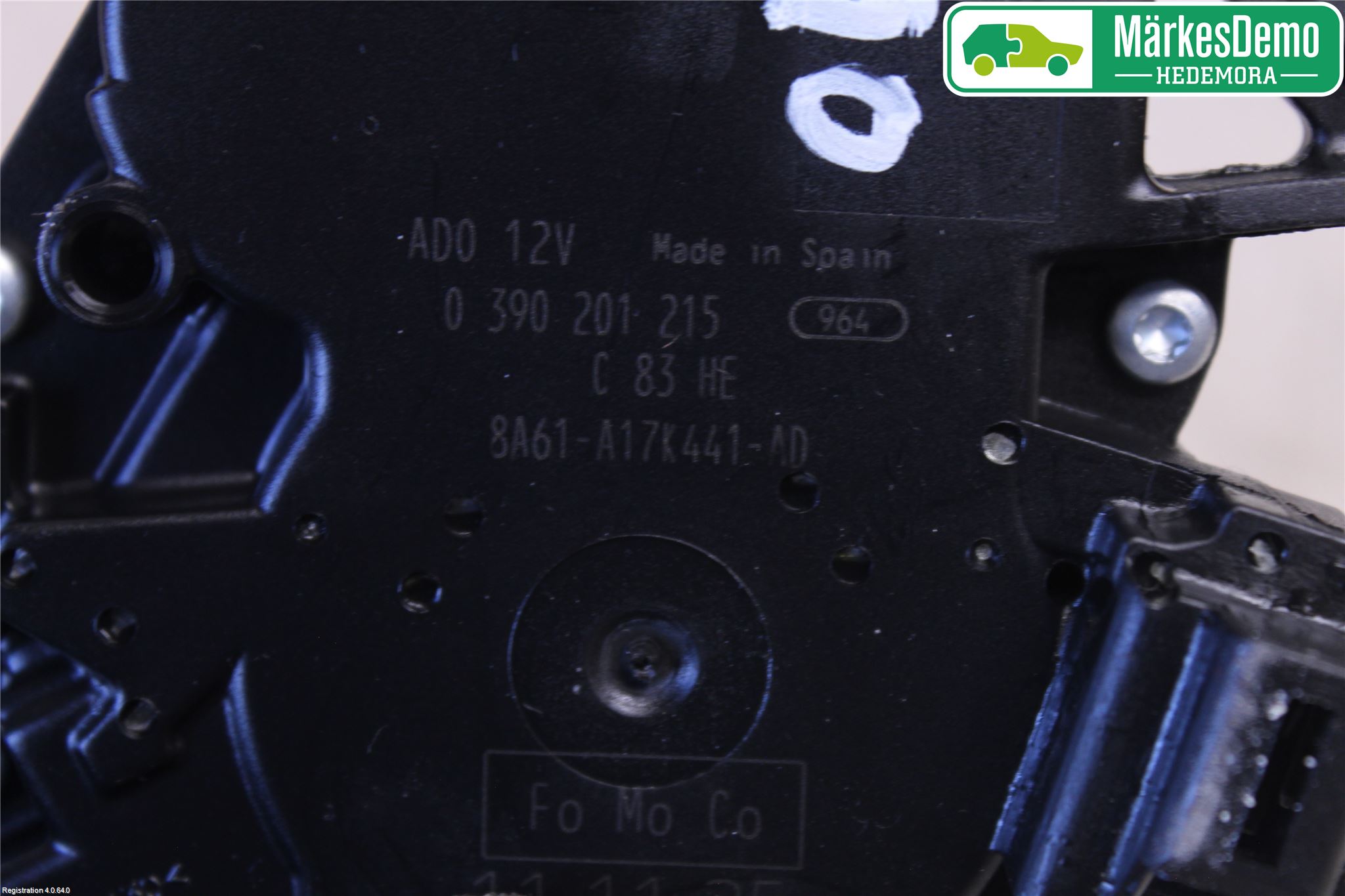 Ford FIESTA 09-12 Torkarmotor Baklucka