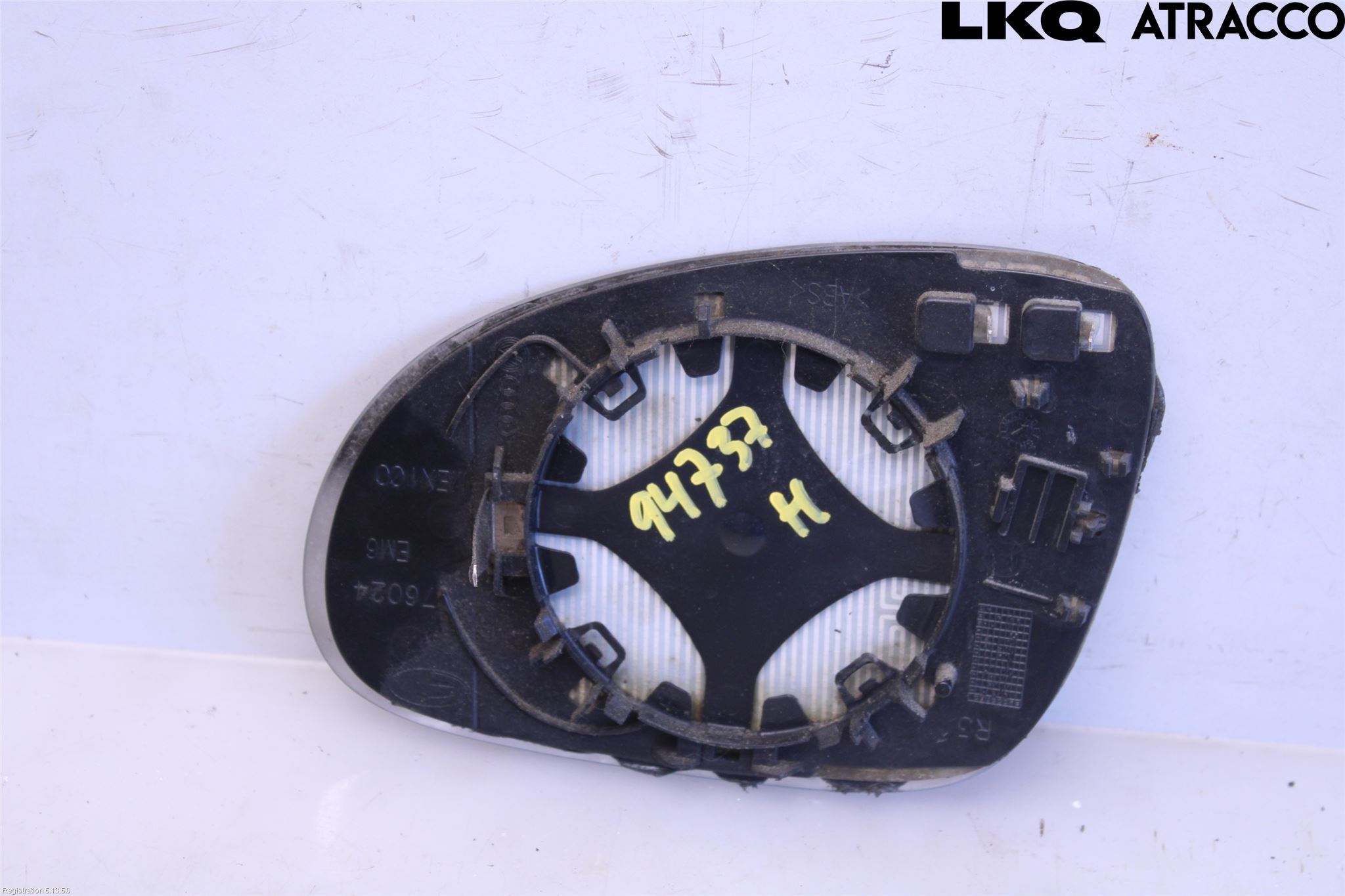 Volkswagen VW GOLF VI 09-13 Spegelglas Hö