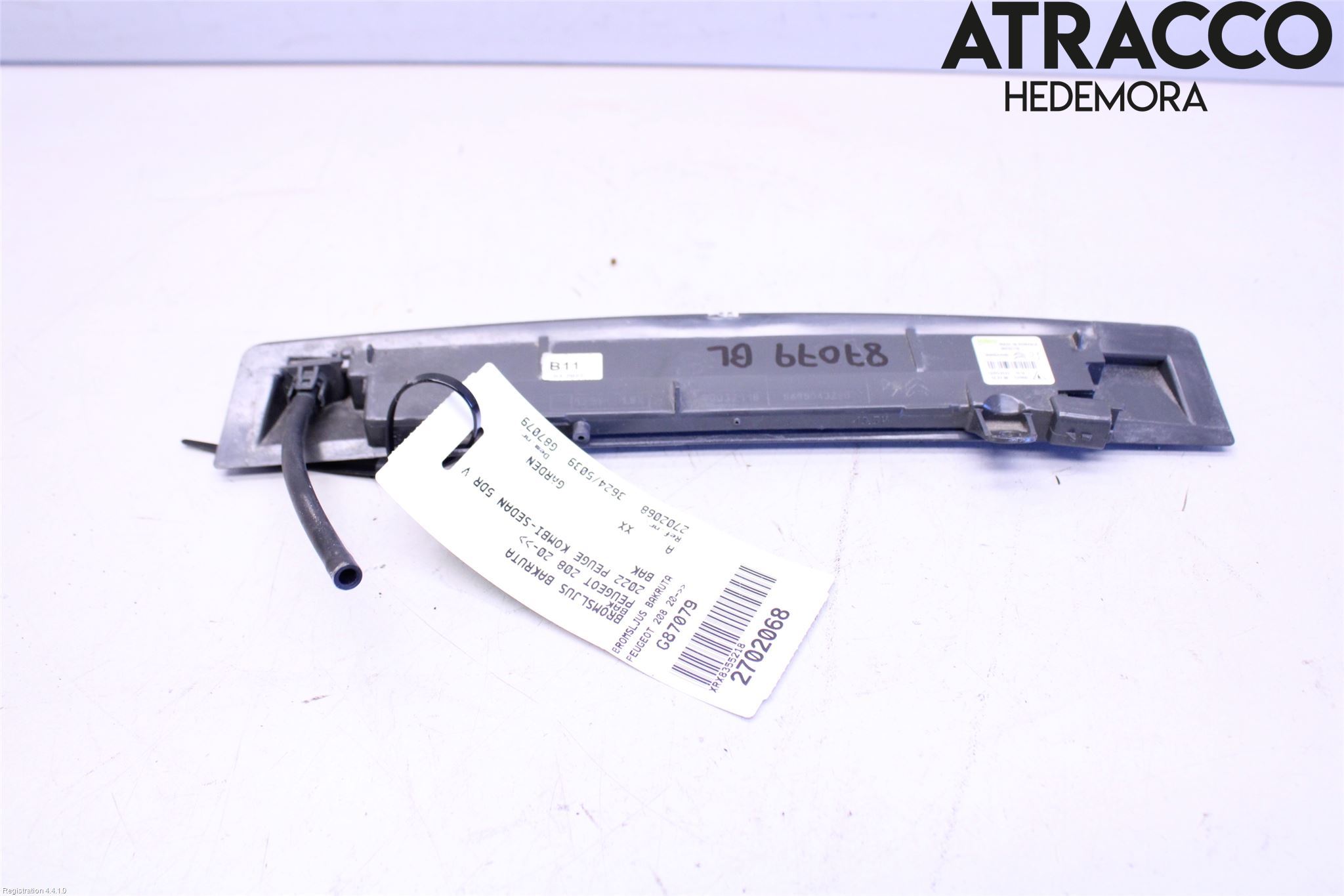 Peugeot 208/E-208 20- Bromsljus Bakruta