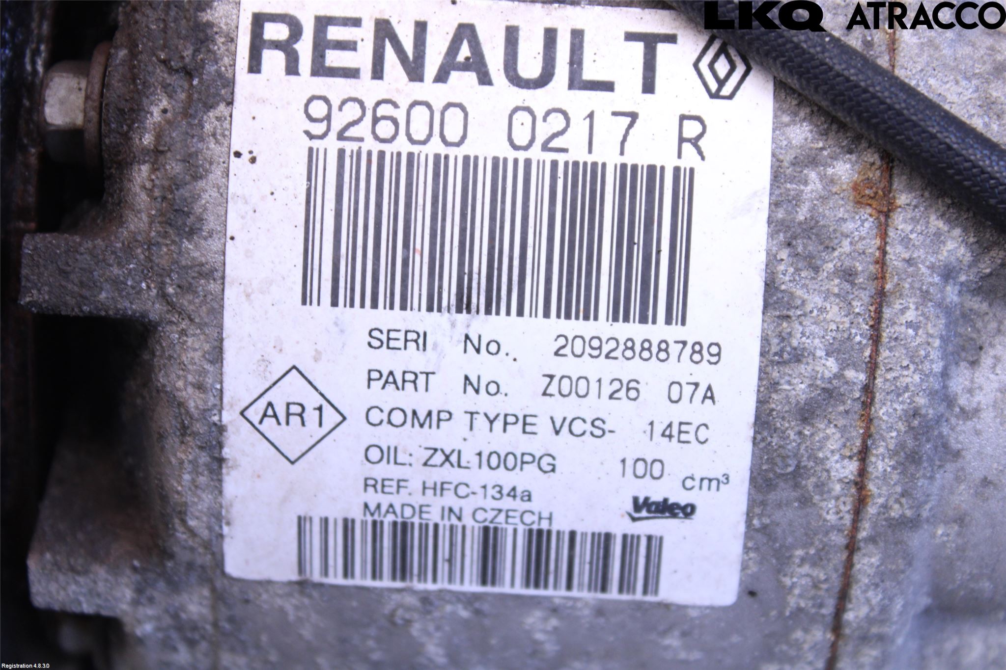 Renault CLIO IV 12-16 Ac Kompressor