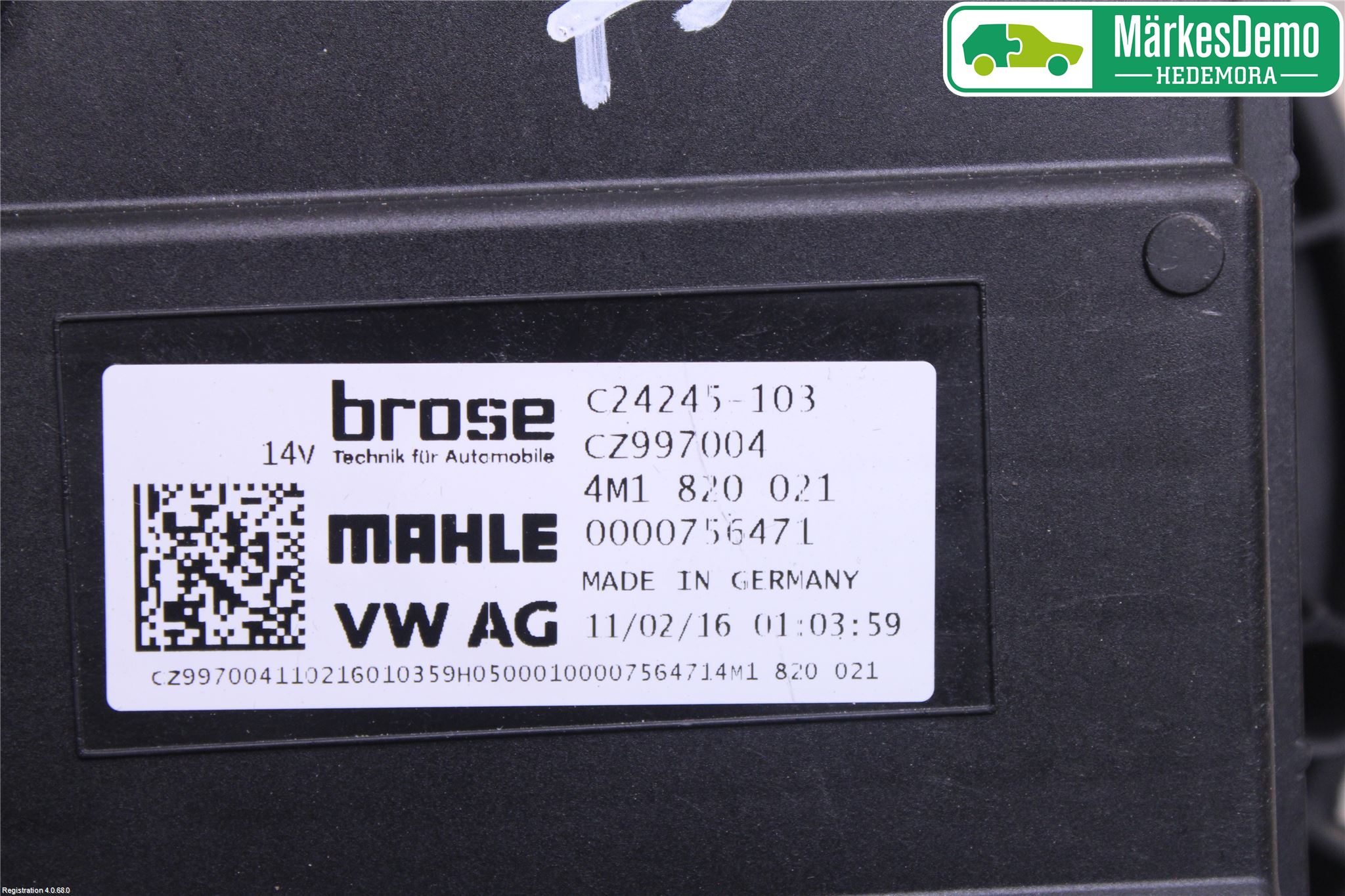 Audi A4/S4 B9 16-19 Ac Värmefläkt