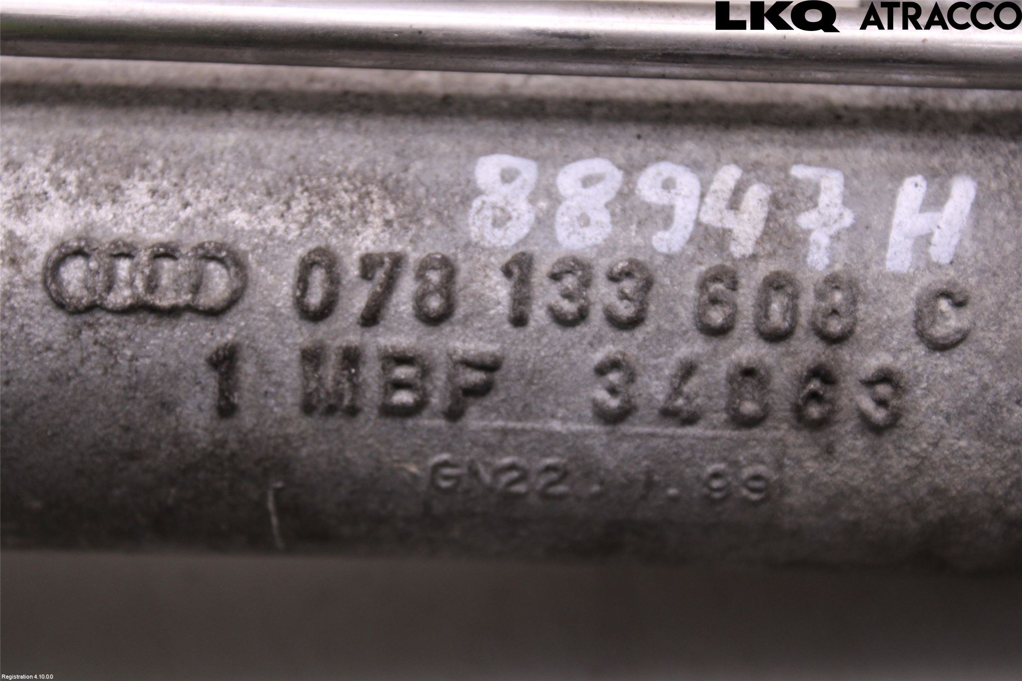 Audi A4/S4 94-99 Laddluft-Intercoolerrör