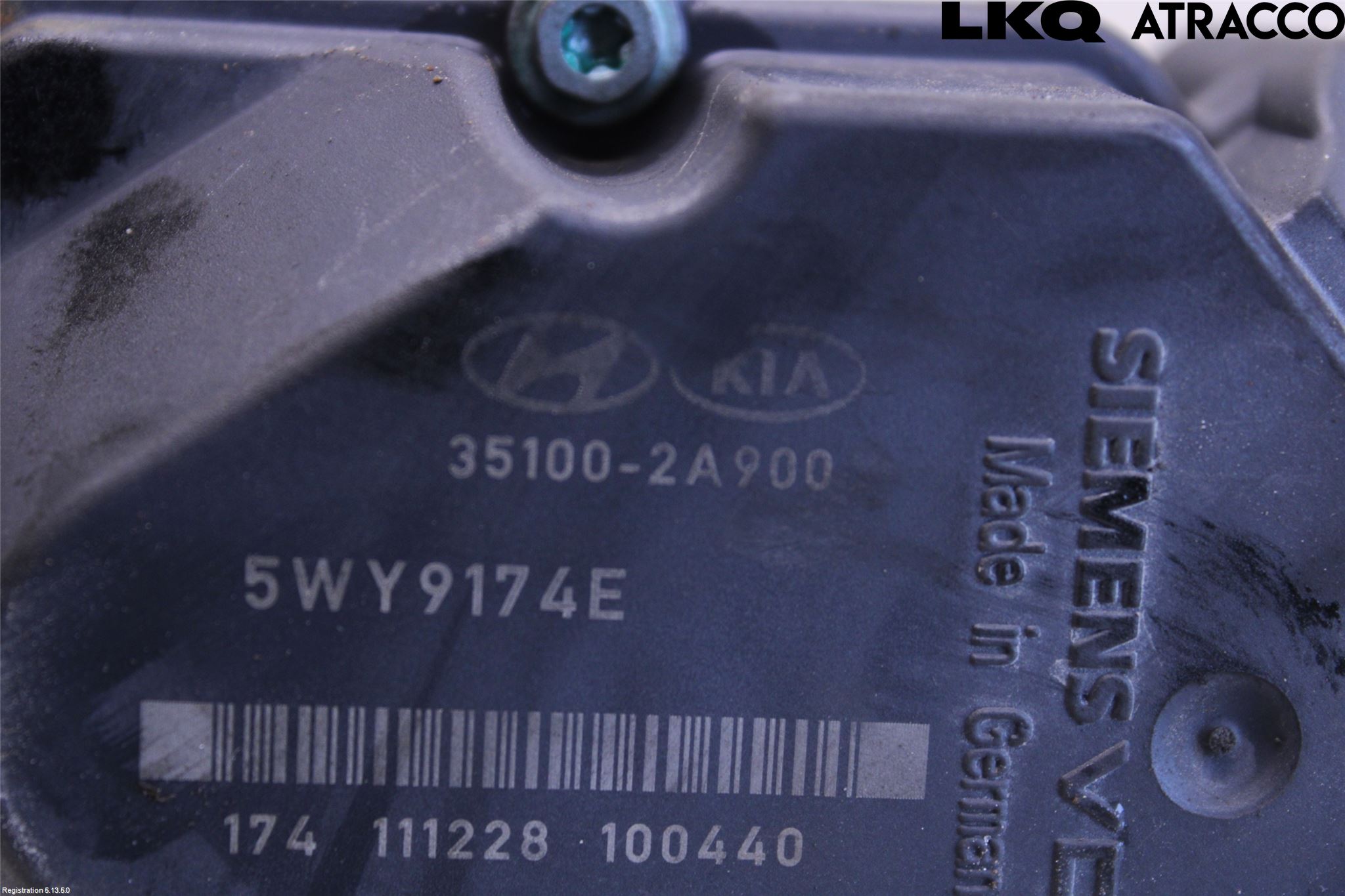 Kia RIO 12-16 Injspjällhus