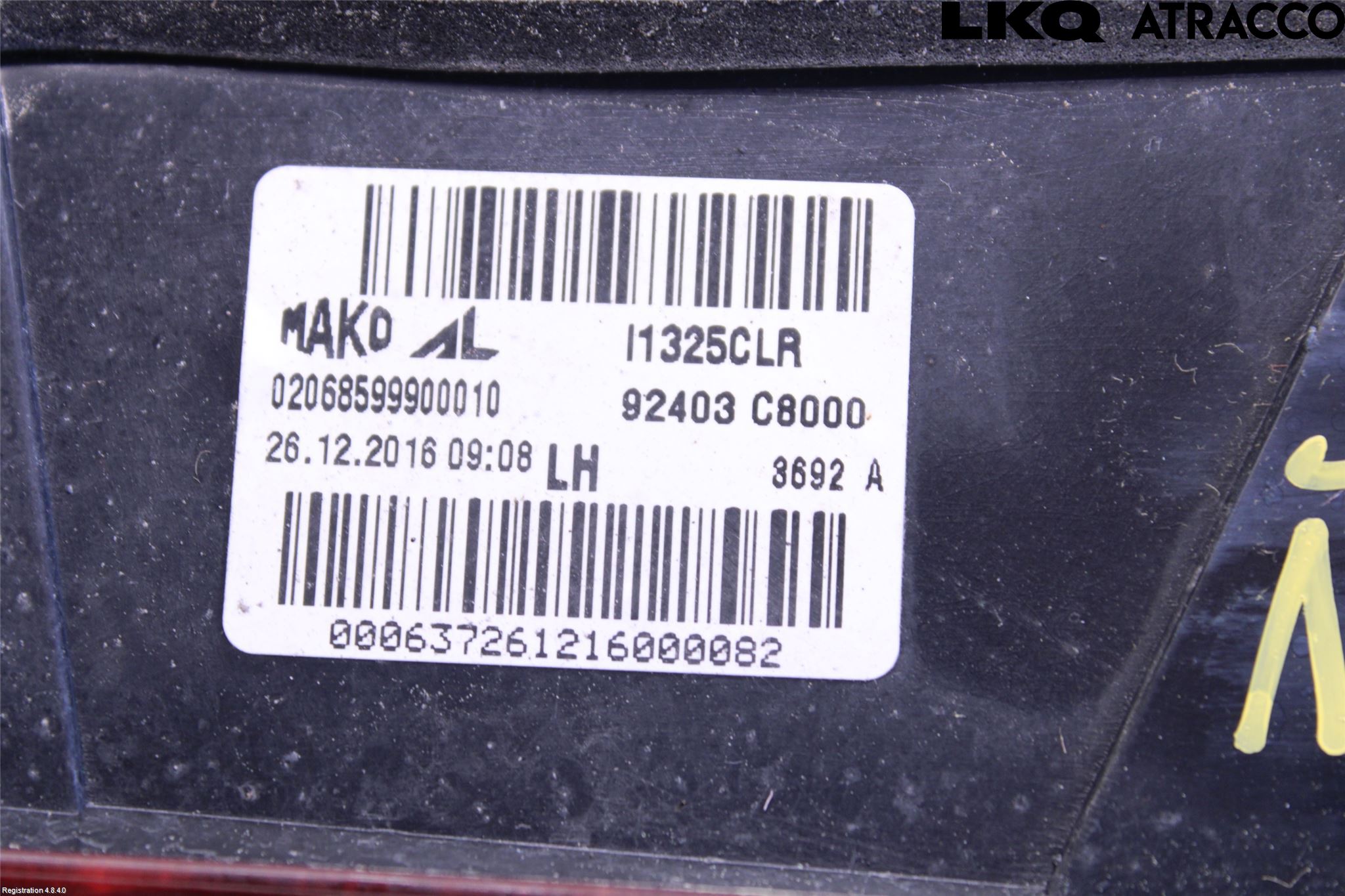 Hyundai i20 GB 15-20 Bakljus Lucka Vä