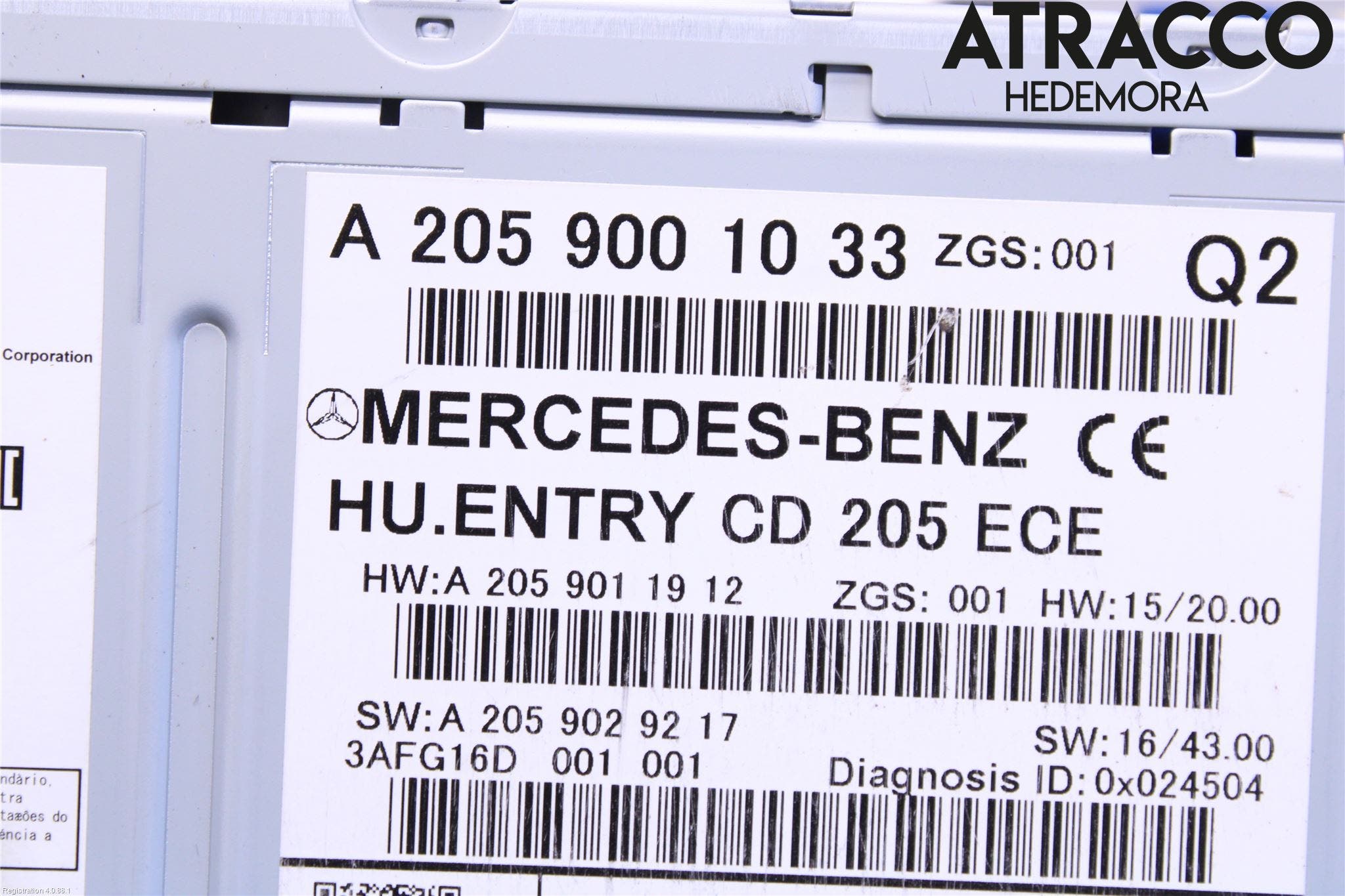 Mercedes-Benz MB C-KLASS (W205) 14-21 Cd Radio - Multimediapanel