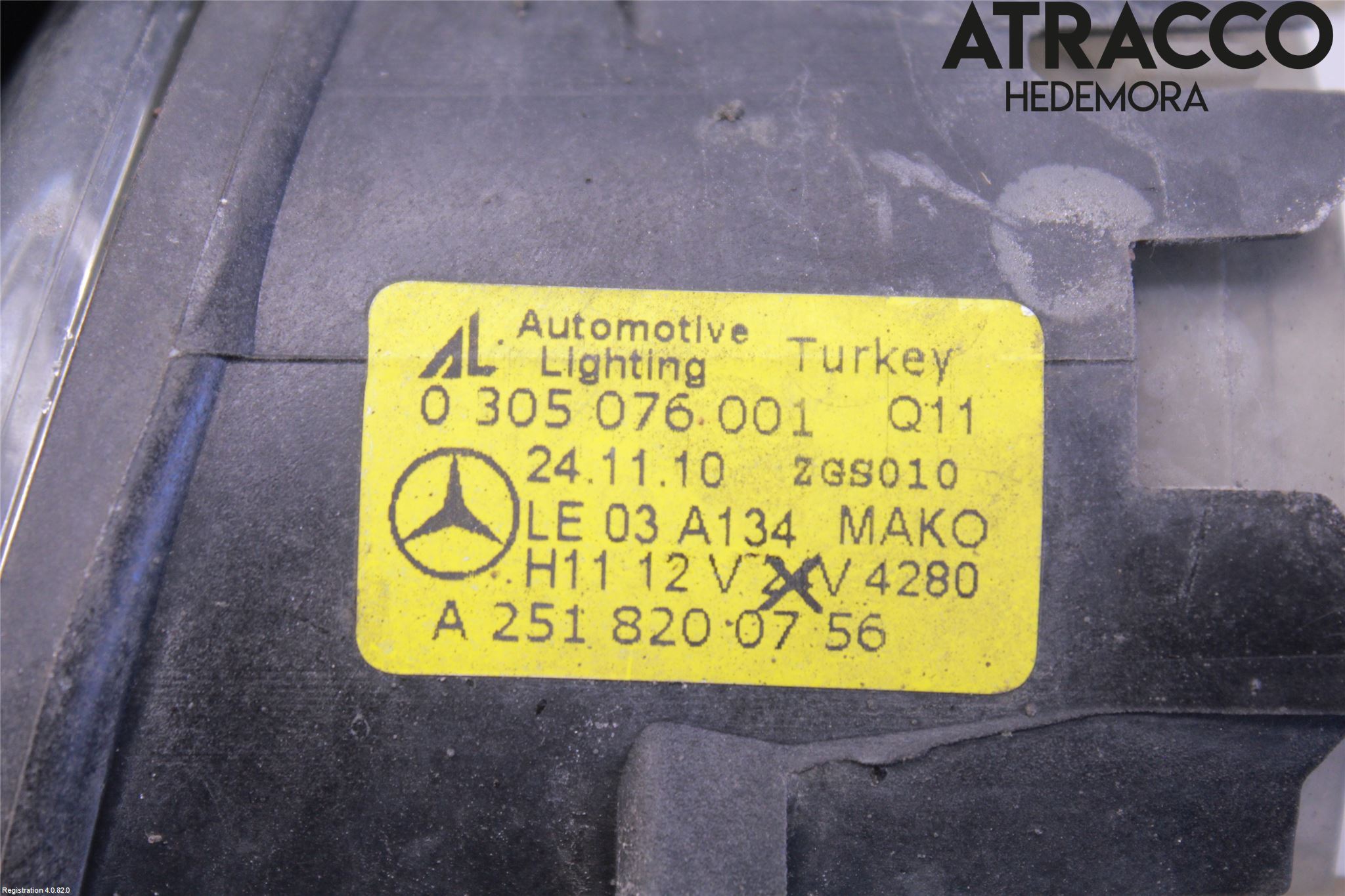 Mercedes-Benz MB C-KLASS (W204) 07-15 Dimljus-Varselljus Fram