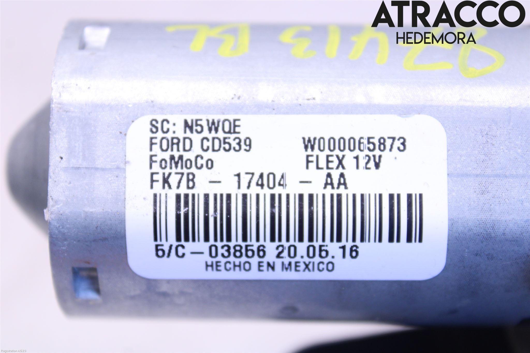 Ford EDGE Torkarmotor Baklucka