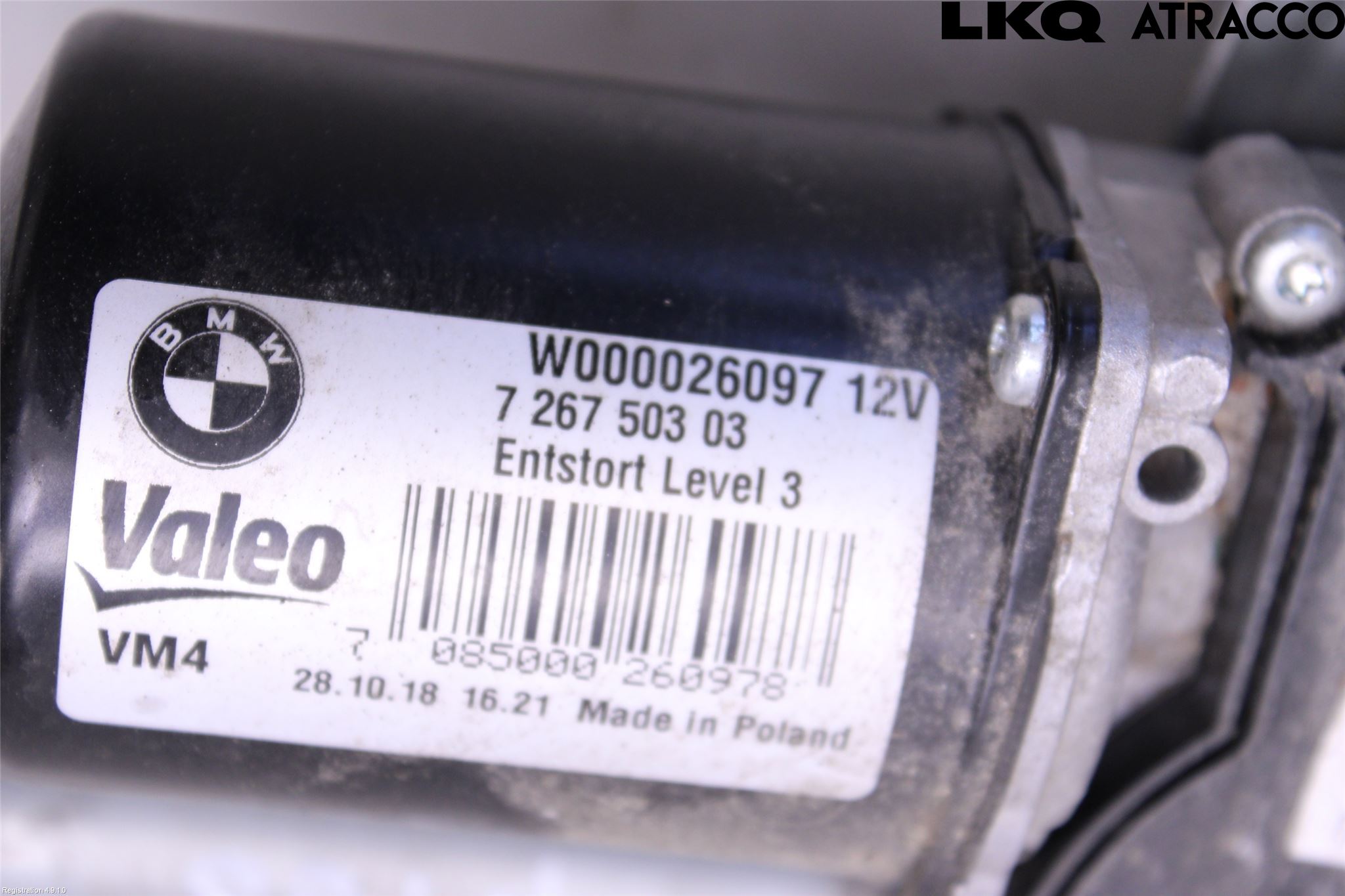 BMW 1 F20/F21 11-19 Torkarmotor Vindruta