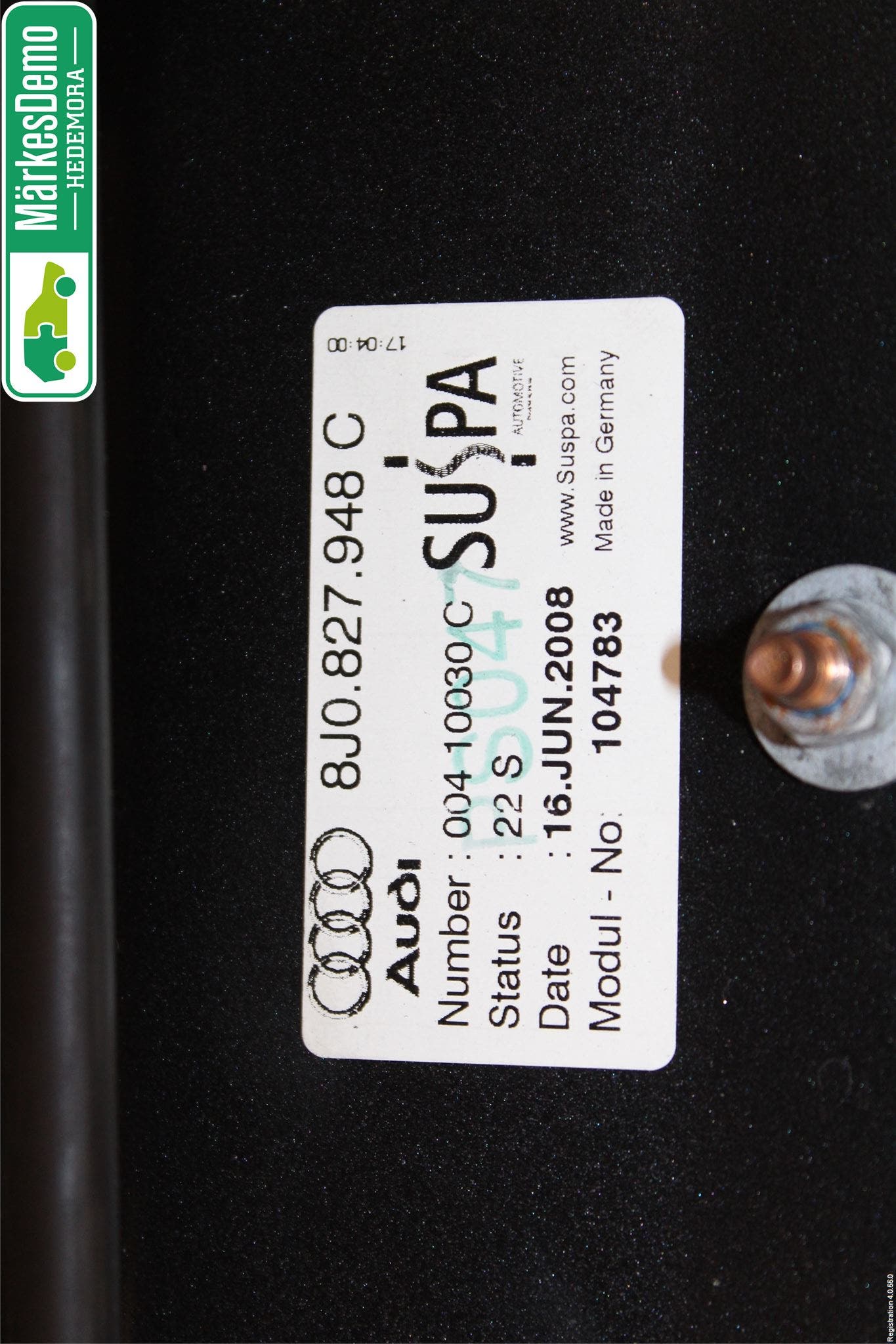 Audi TT/TTS 07-14 Spoiler Baklucka