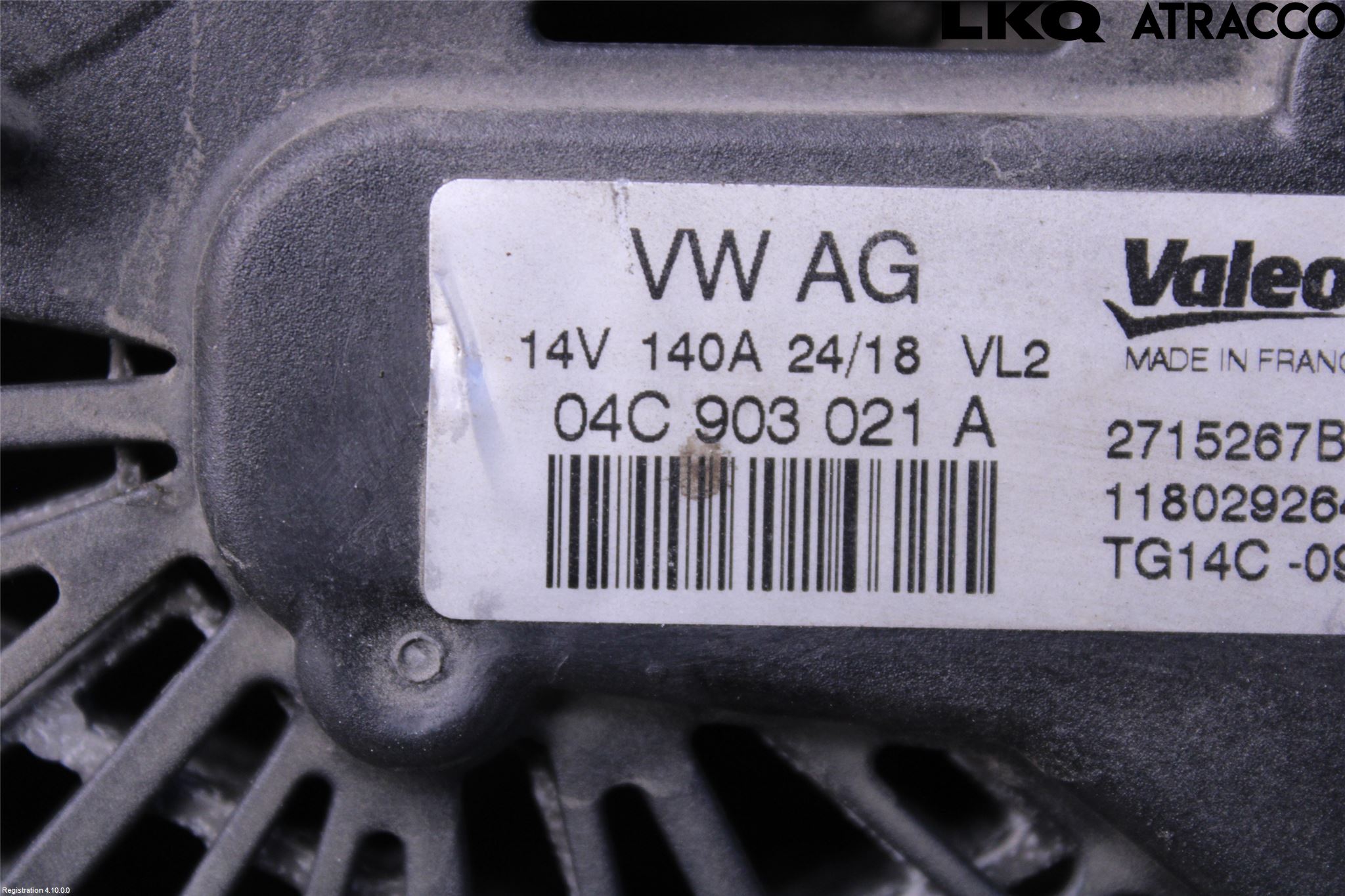 Audi A3/S3 8V 13-20 Generator