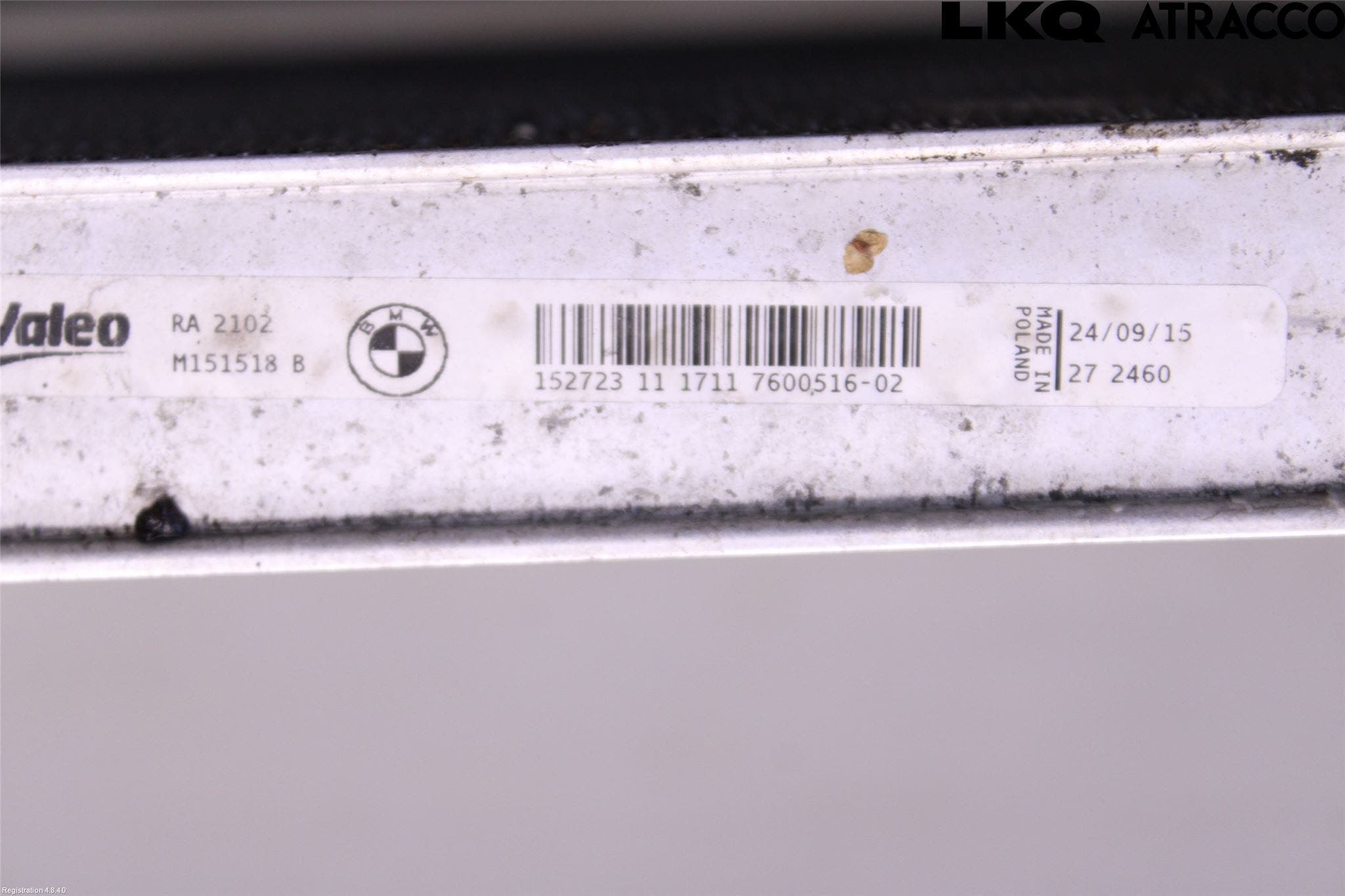 BMW 3 F30/F31/F80 12-19 Kylare Aut