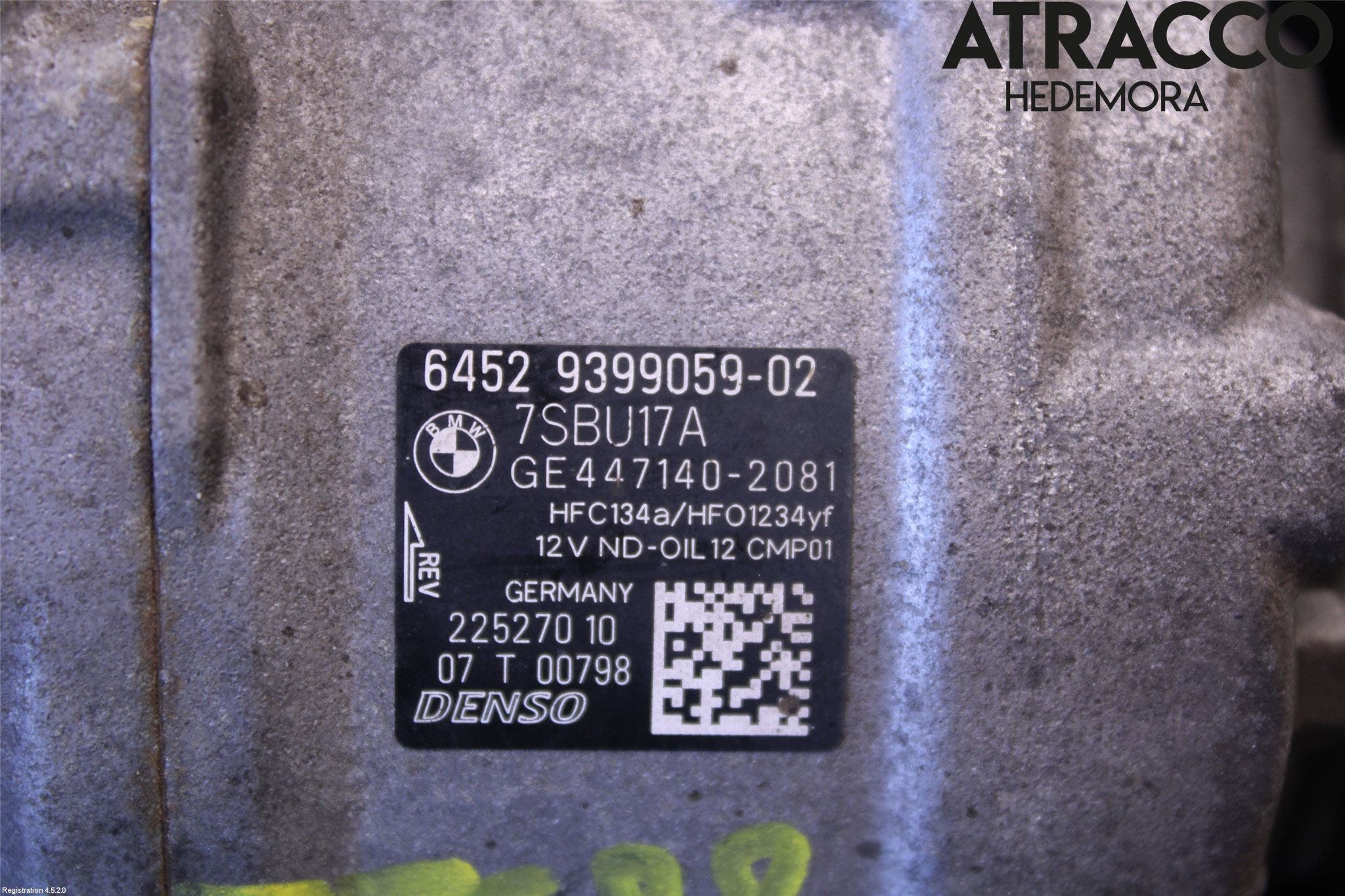 BMW 5 F10/F11/F18 09-17 Ac Kompressor