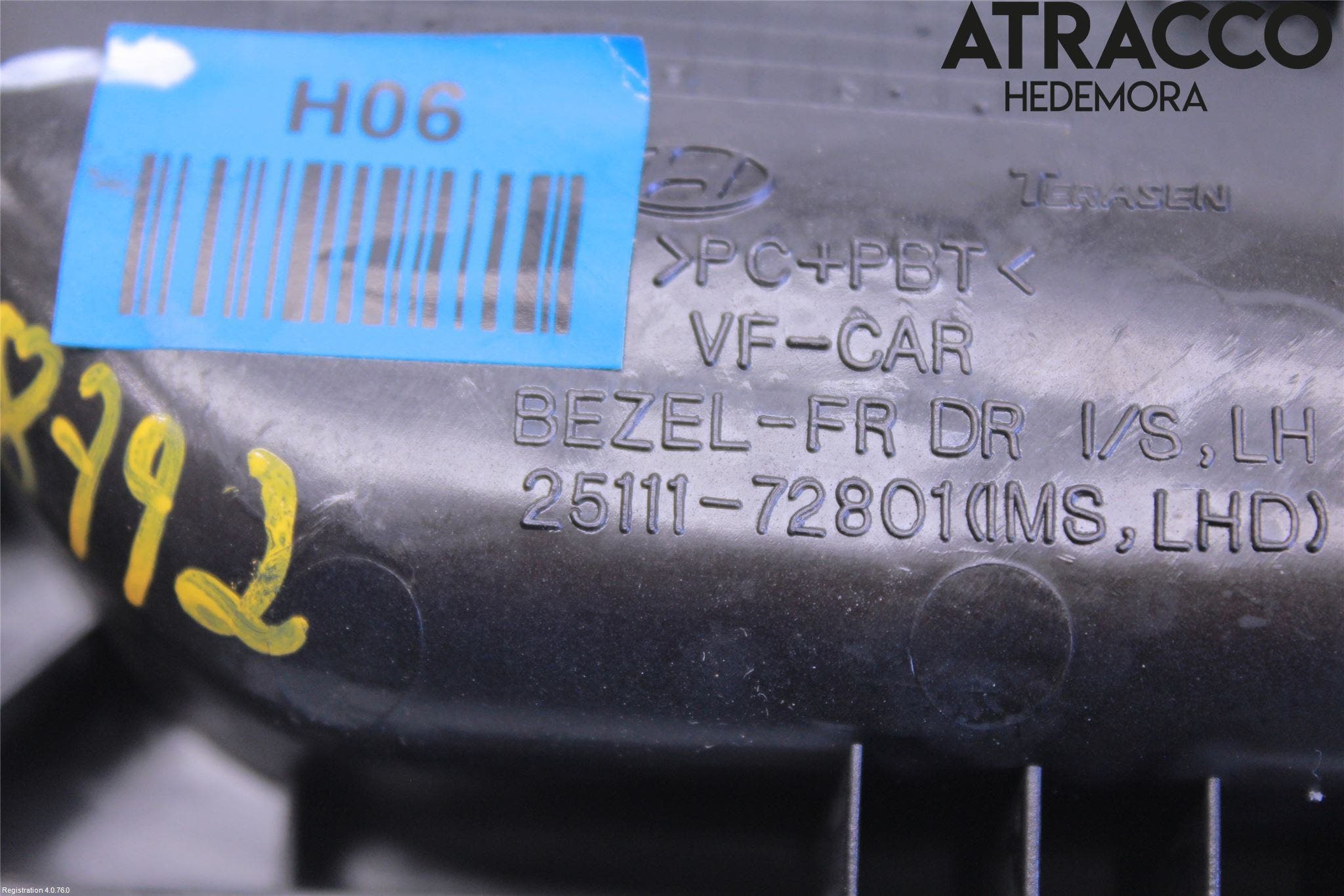 Hyundai i40 16-18 Dörrhandtag Inre Vä