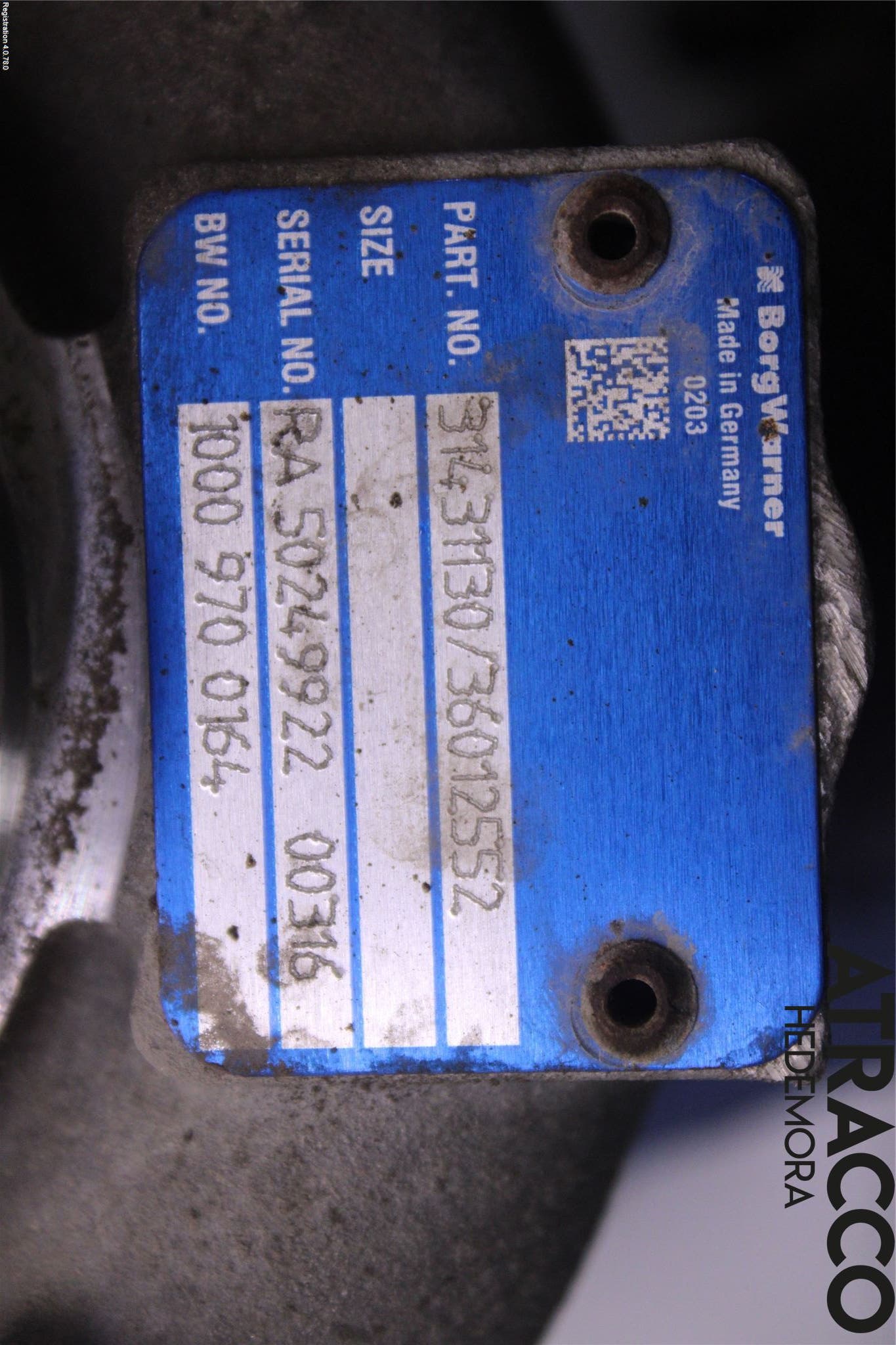 Volvo V70 14-16 Turboaggregat