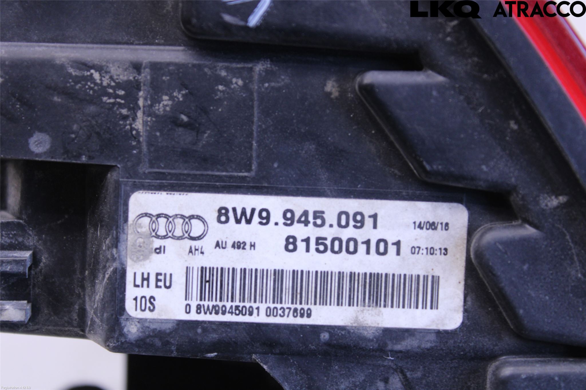Audi A4/S4 B9 16-19 Bakljus Vänster