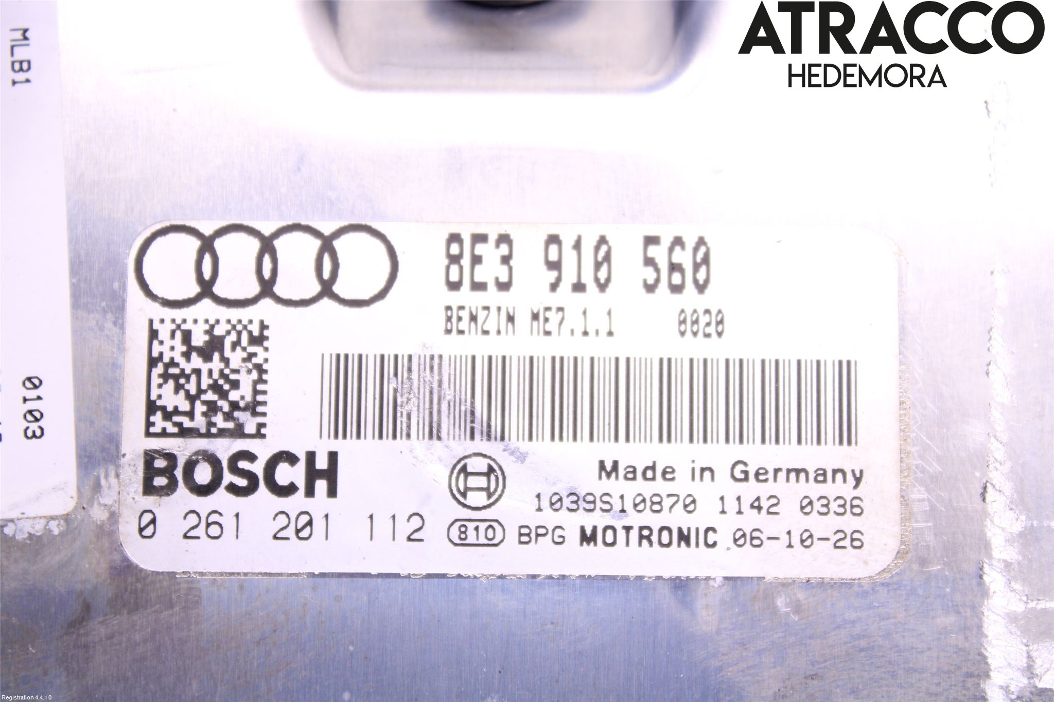 Audi A4/S4 05-07 Styrenhet Insprut Bensin