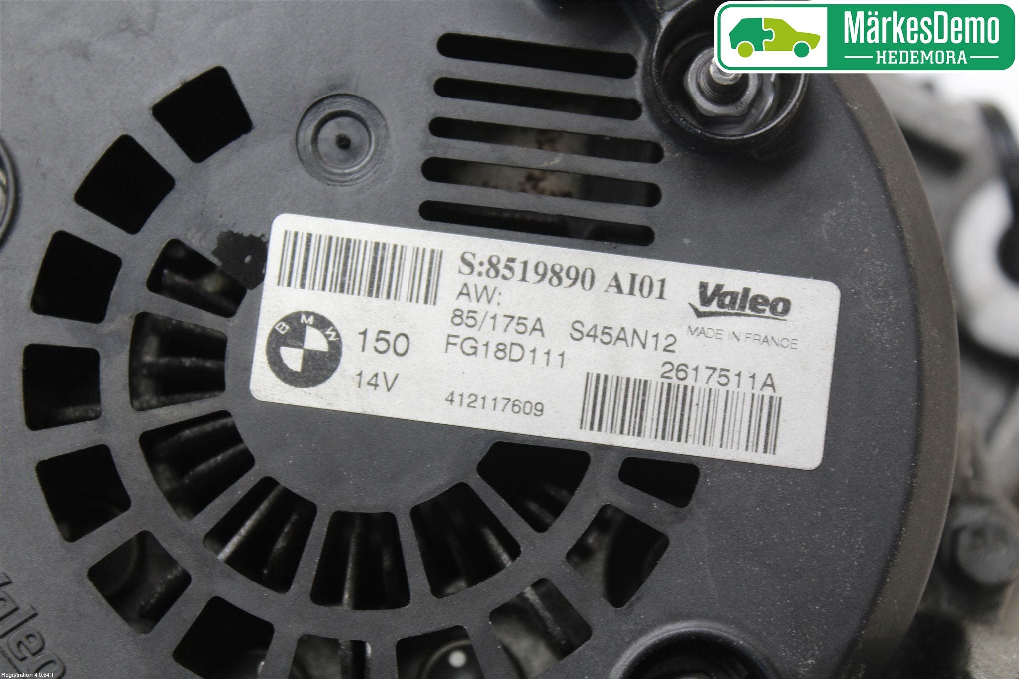 BMW 3 F30/F31/F80 12-19 Generator