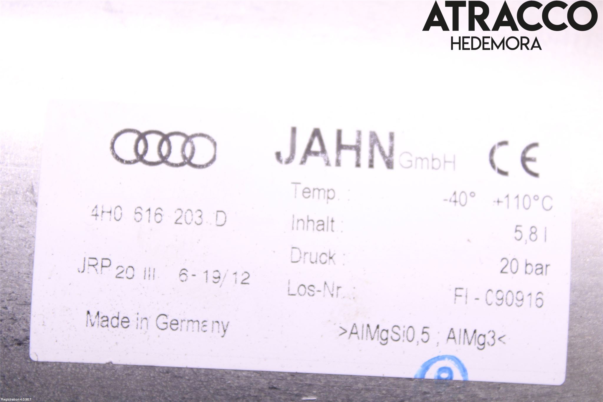 Audi A8/S8 4H 10-17 Kompressor Stöt-Fjädring