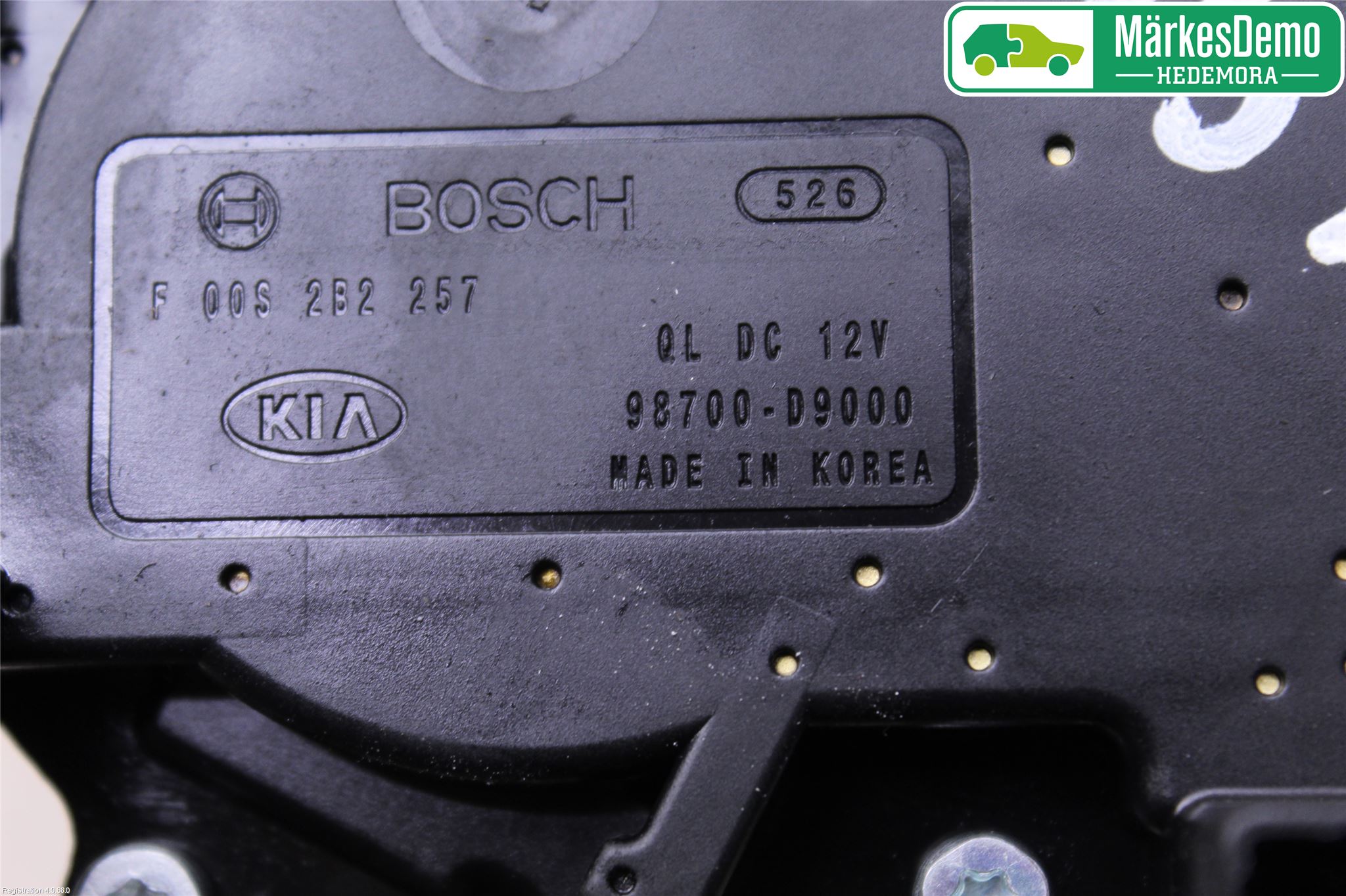 Kia SPORTAGE (QL) 16-21 Torkarmotor Baklucka