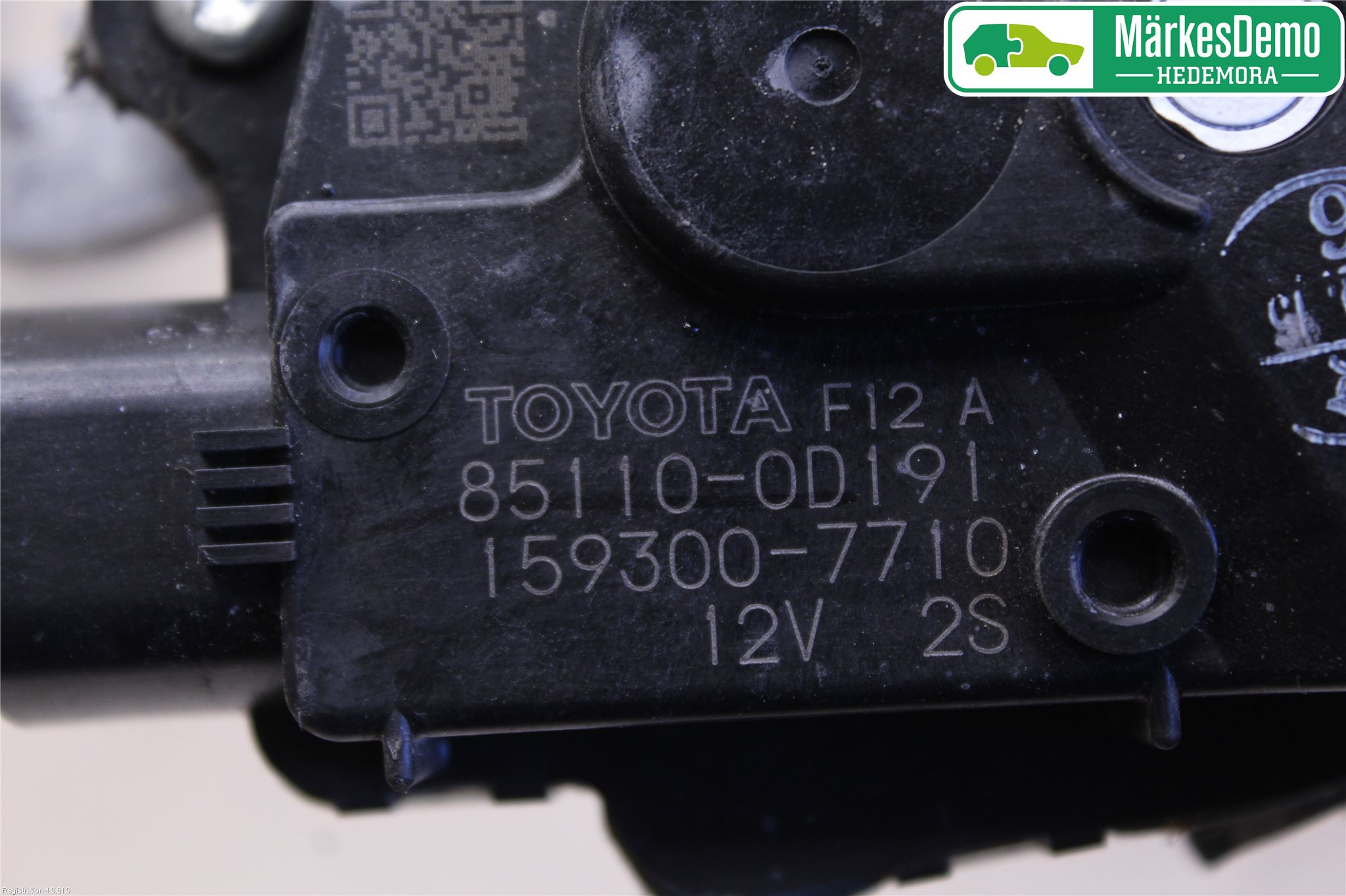 Toyota YARIS XP130 15-20 Torkarmotor Vindruta