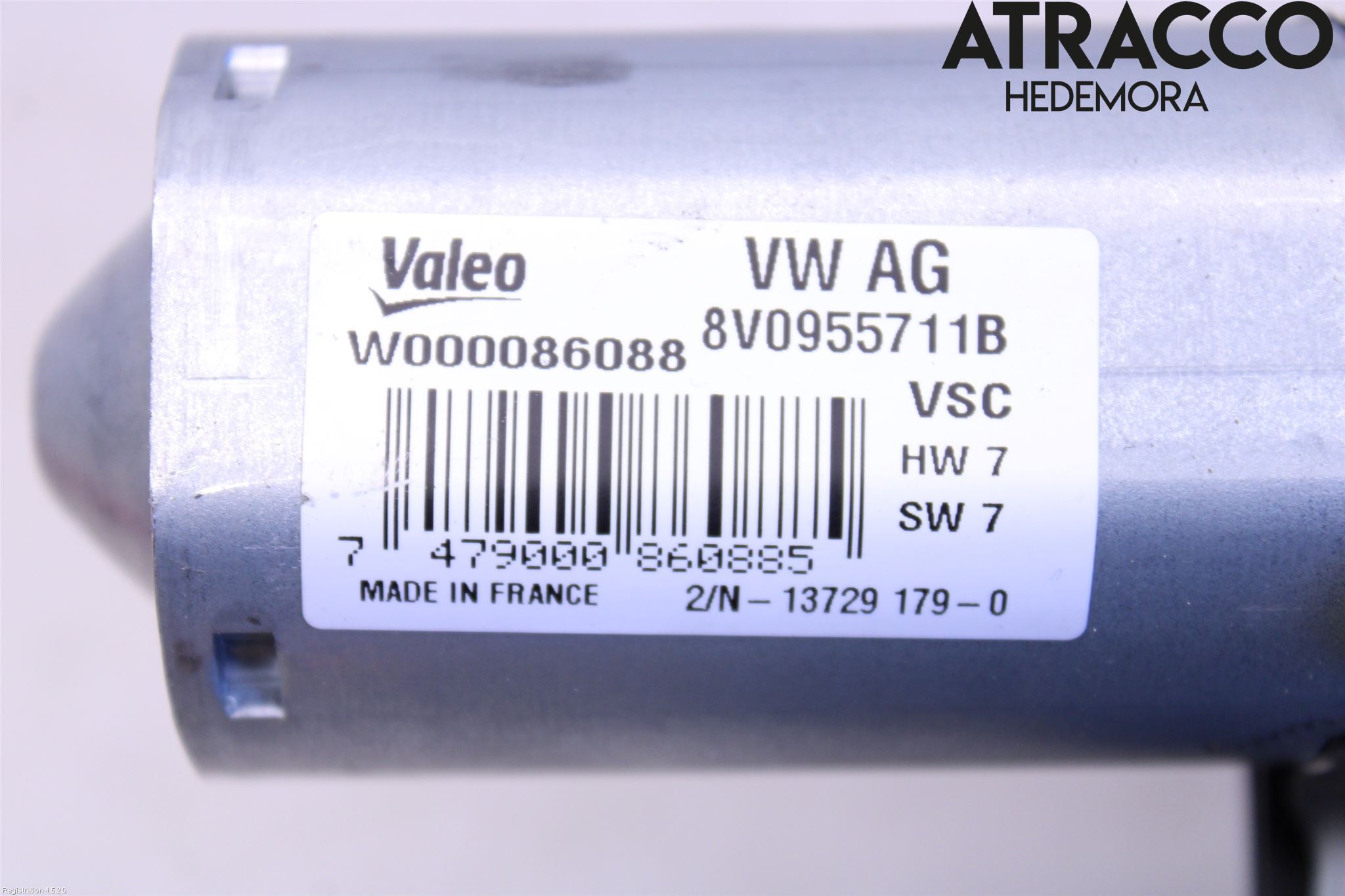 Audi Q2/SQ2 17- Torkarmotor Baklucka