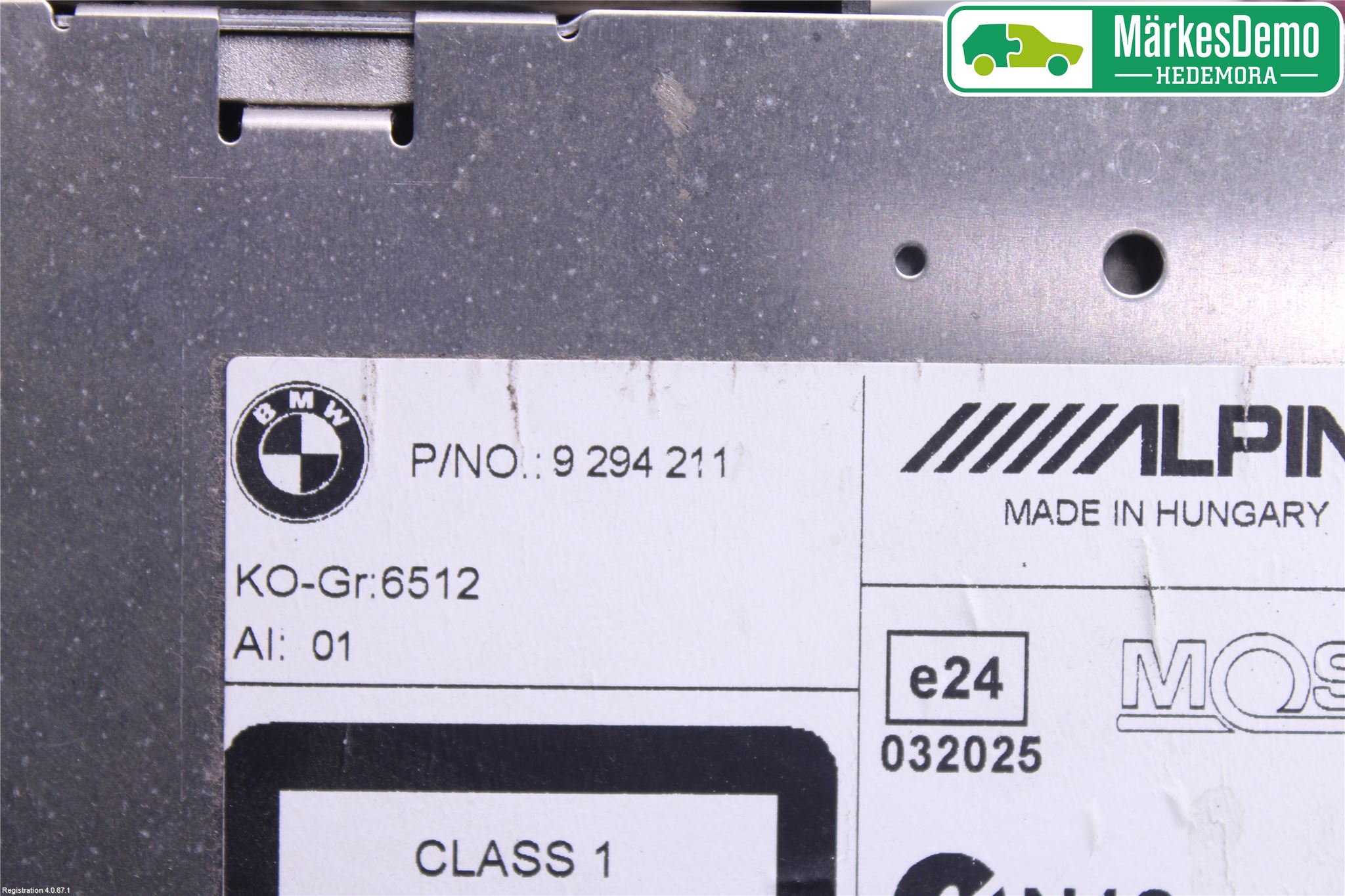 BMW 5 F10/F11/F18 09-17 Cd Radio - Multimediapanel