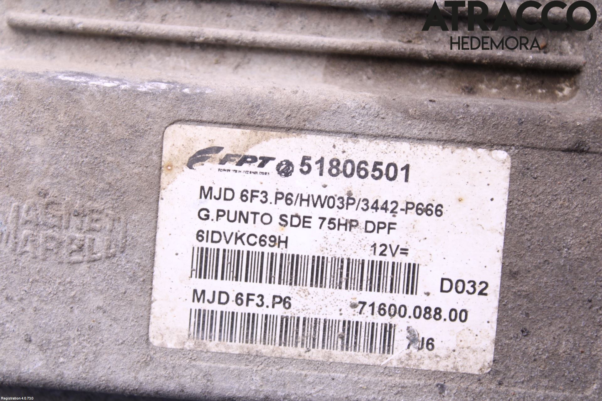 Fiat GRANDE PUNTO 05-10 Styrenhet Inspump Diesel