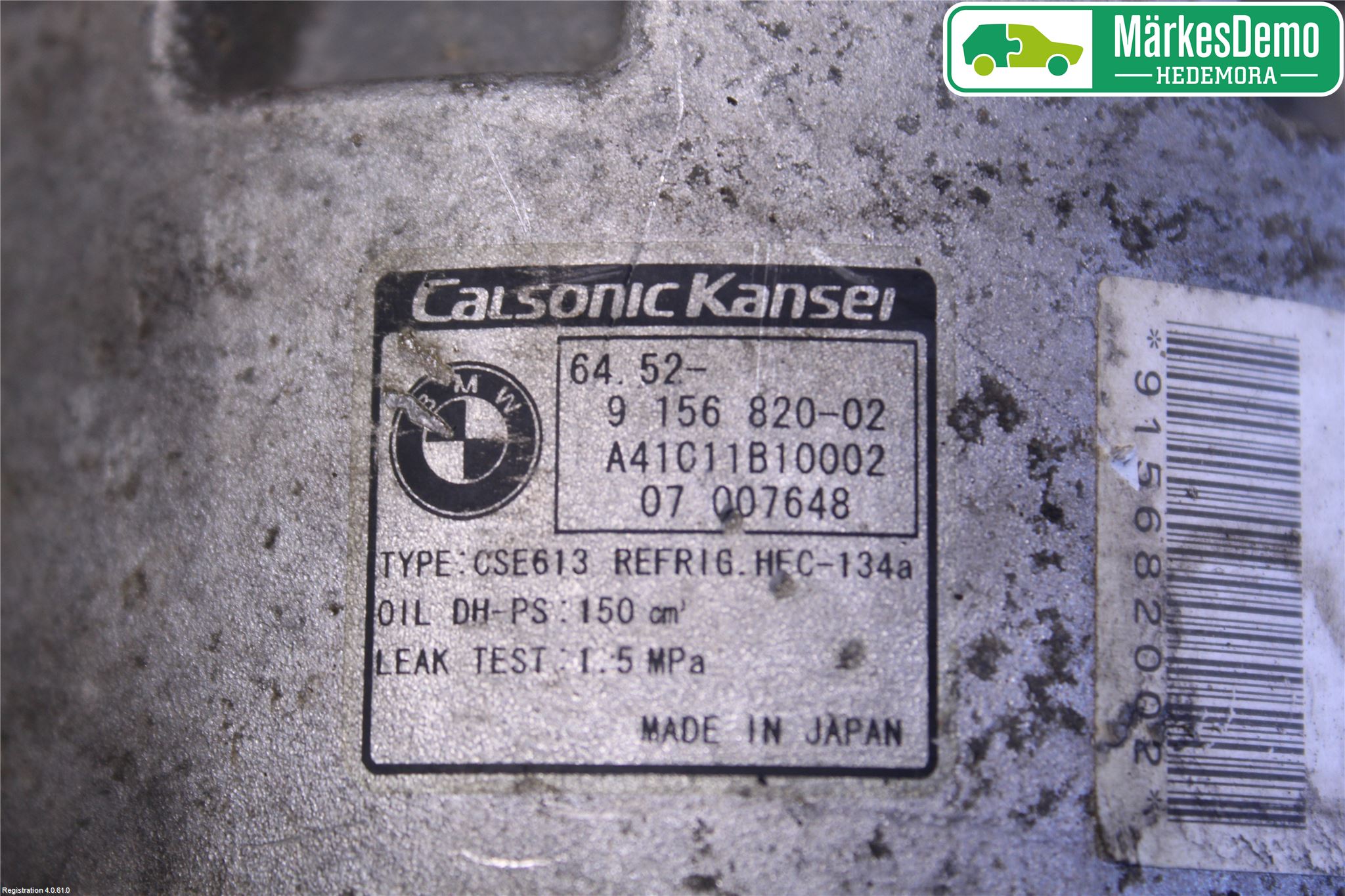 BMW 3 E90/91 SED/TOU 05-12 Ac Kompressor