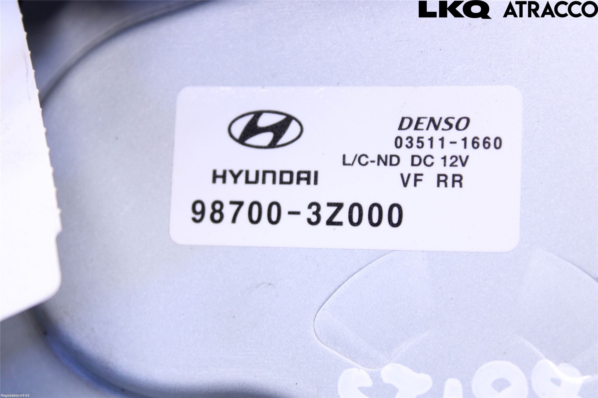 Hyundai i40 16-18 Torkarmotor Baklucka