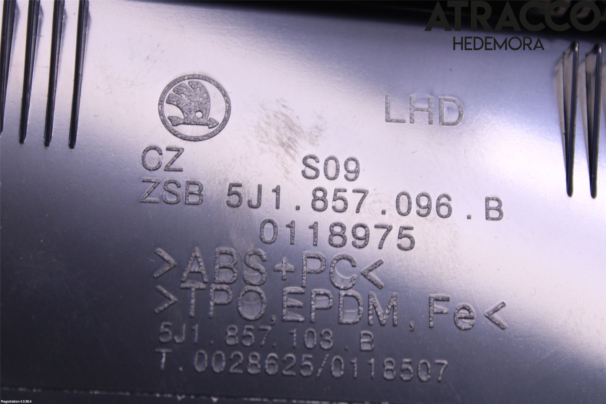 Skoda FABIA 07-14 Handskfack