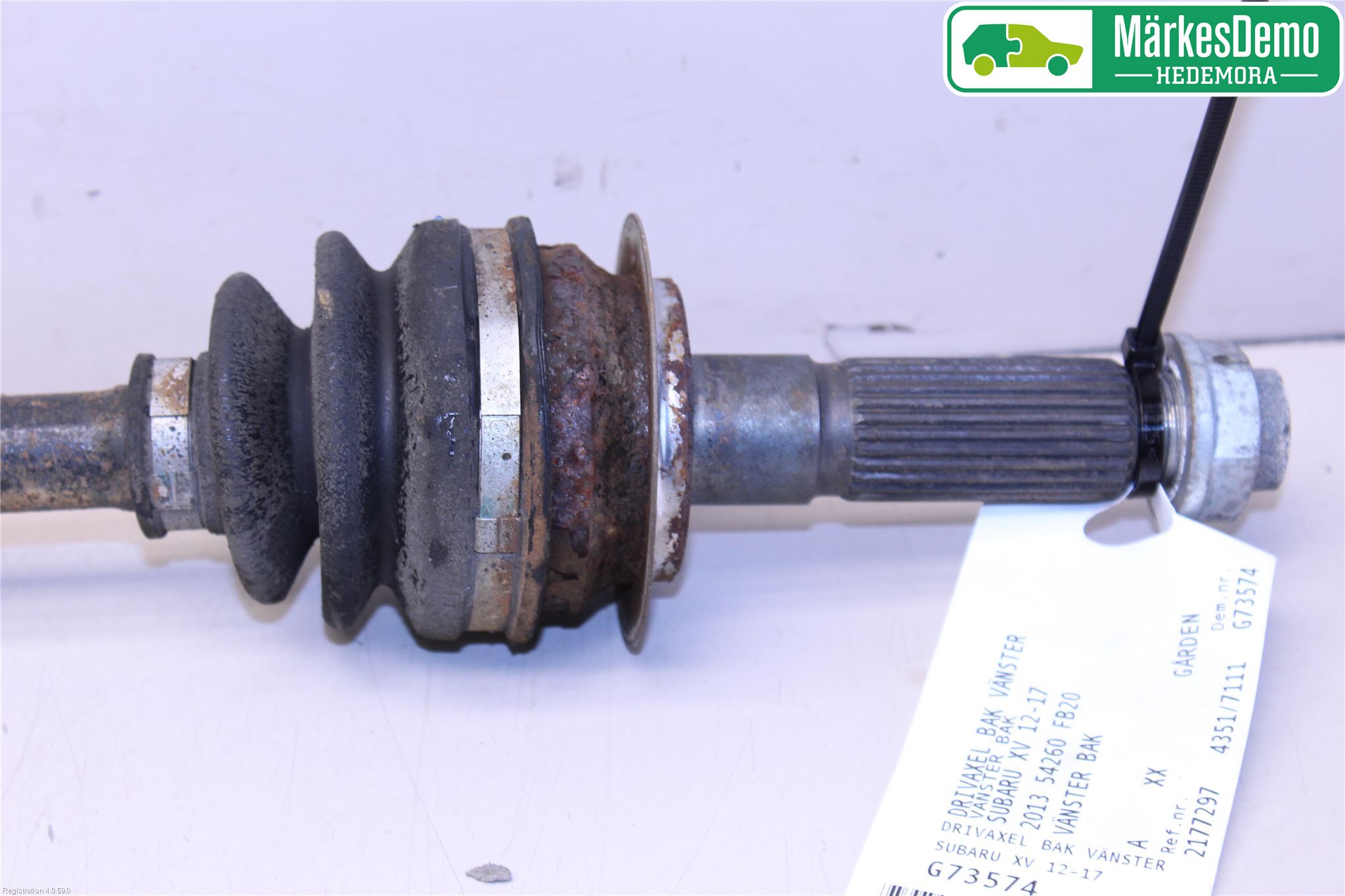 Subaru XV 12-17 Drivaxel Bak Vänster