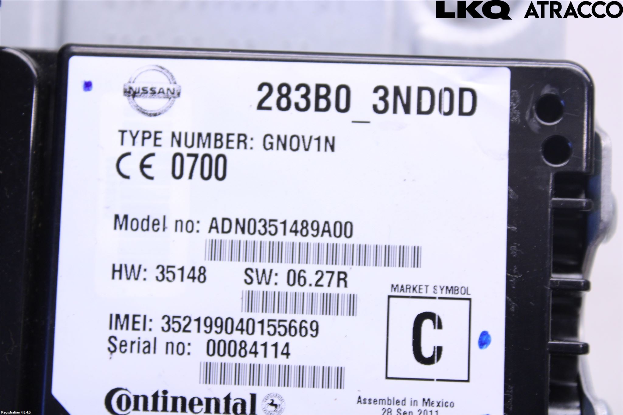 Nissan LEAF 11-17 Styrenhet Övrigt