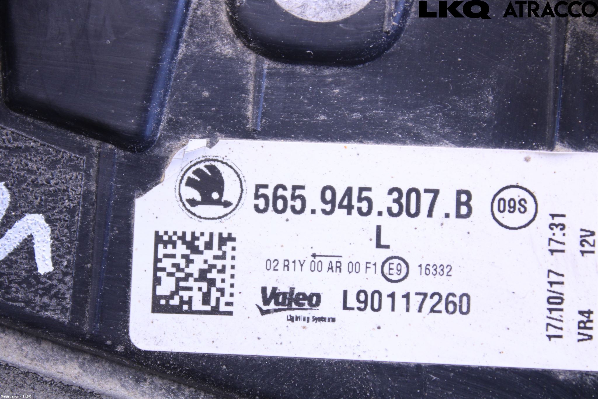 Skoda KODIAQ 17-24 Bakljus Lucka Vä