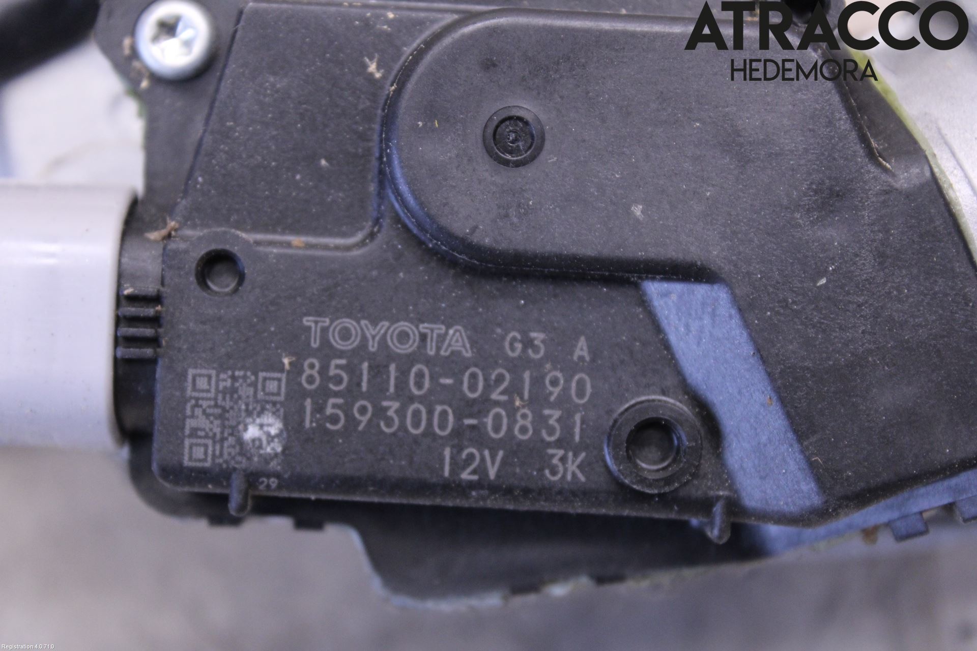 Toyota AURIS 07-09 Torkarmotor Vindruta