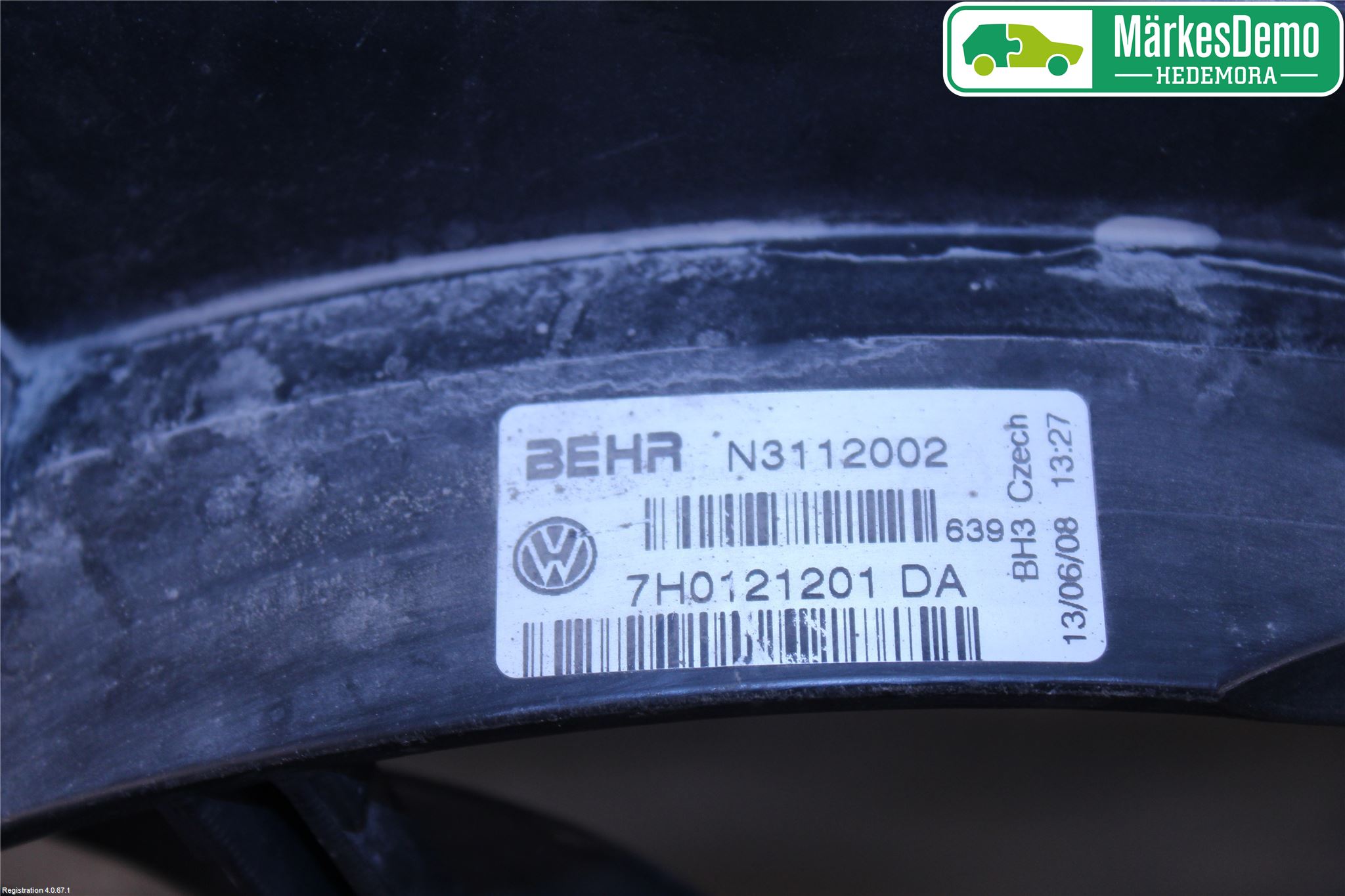 Volkswagen VW TRANSP/CARAVELLE (T5) 04-15 Kylfläkt El
