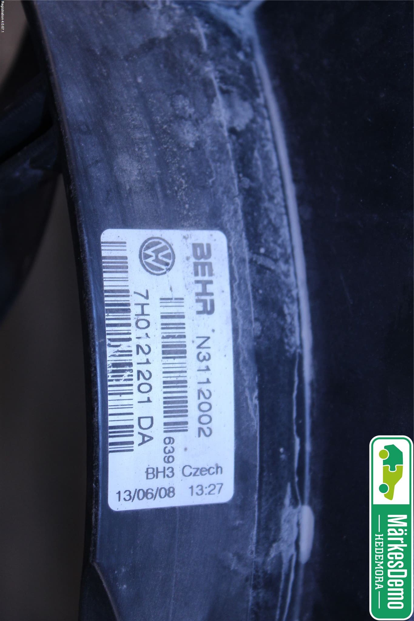 Volkswagen VW TRANSP/CARAVELLE (T5) 04-15 Kylfläkt El