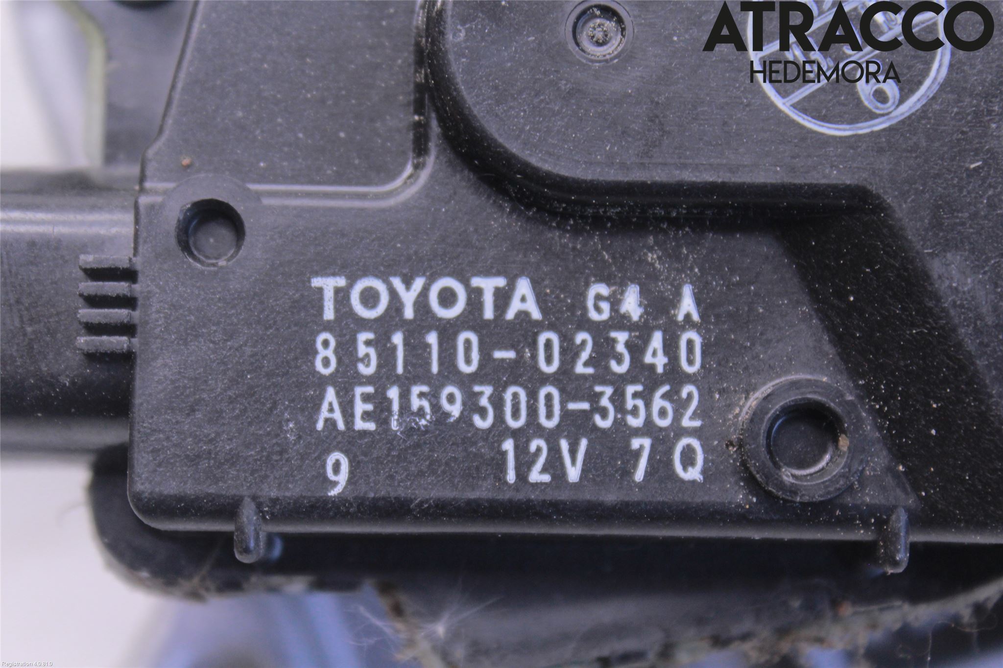 Toyota AURIS 13-19 Torkarmotor Vindruta