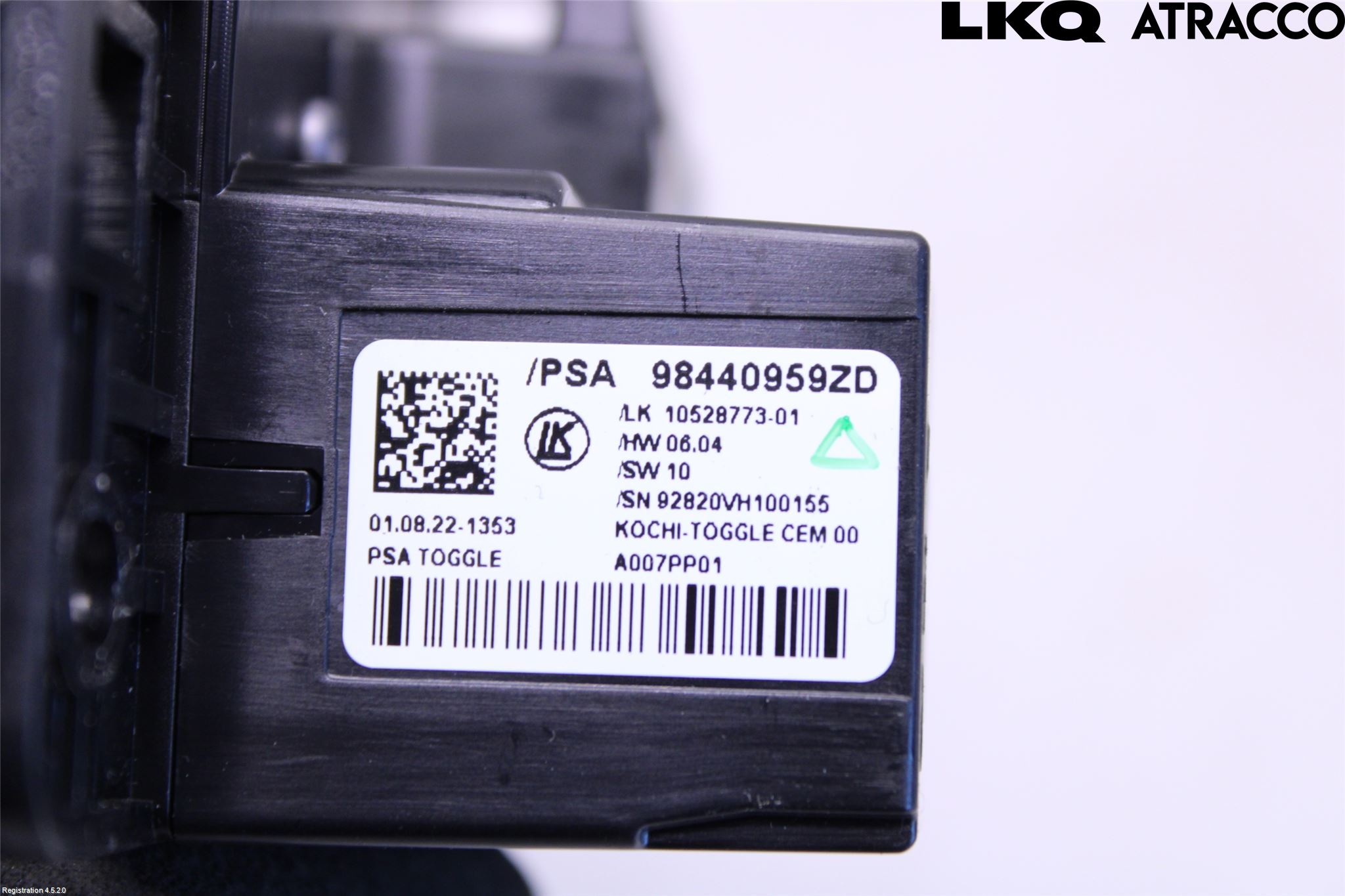 Peugeot 2008/E-2008 20- Strömställare Växellåda