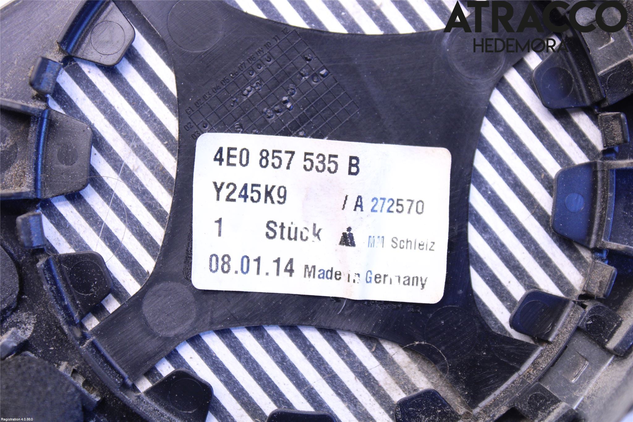 Audi A8/S8 4E  02-09 Spegelglas Vä