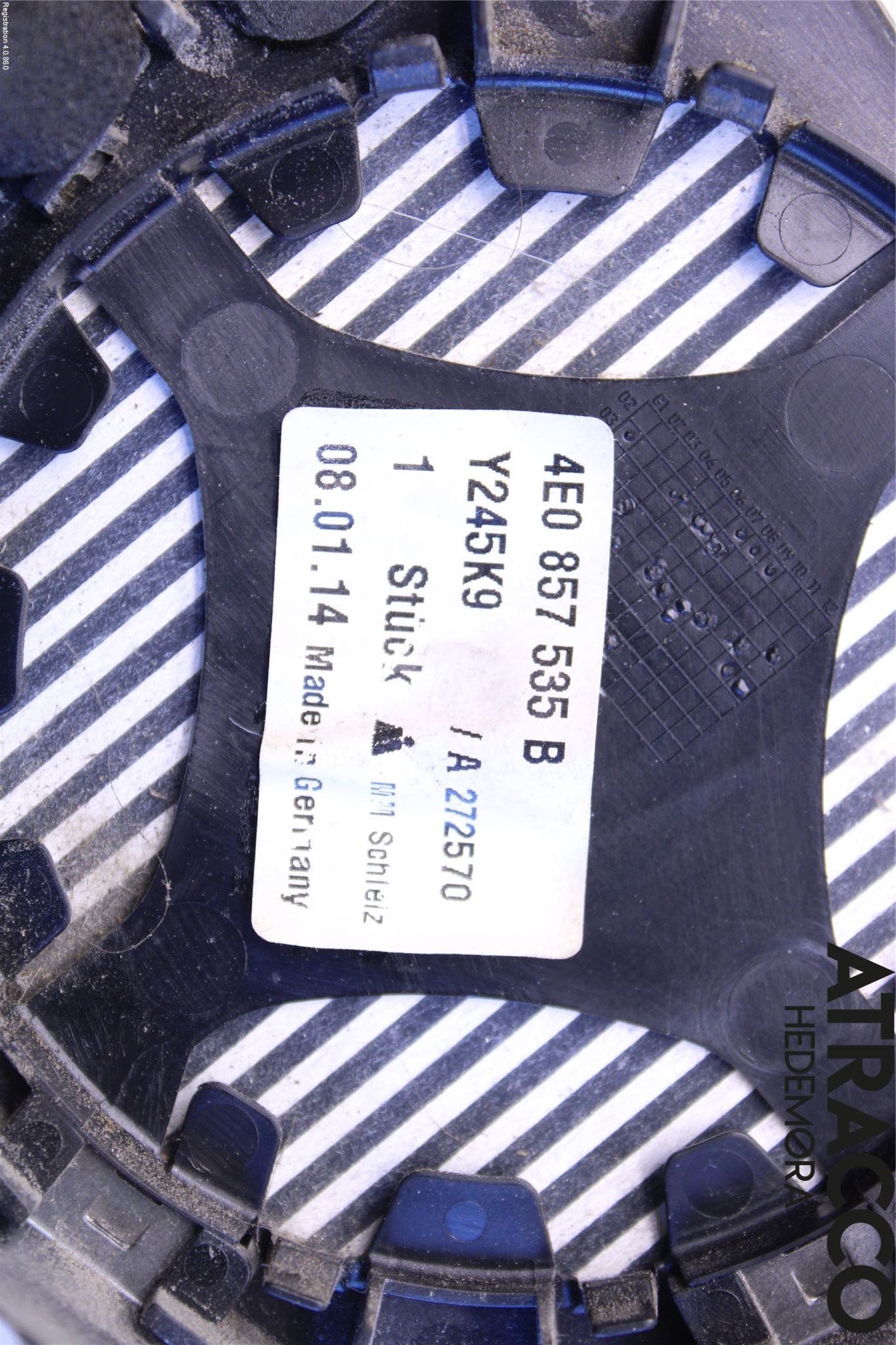 Audi A8/S8 4E  02-09 Spegelglas Vä