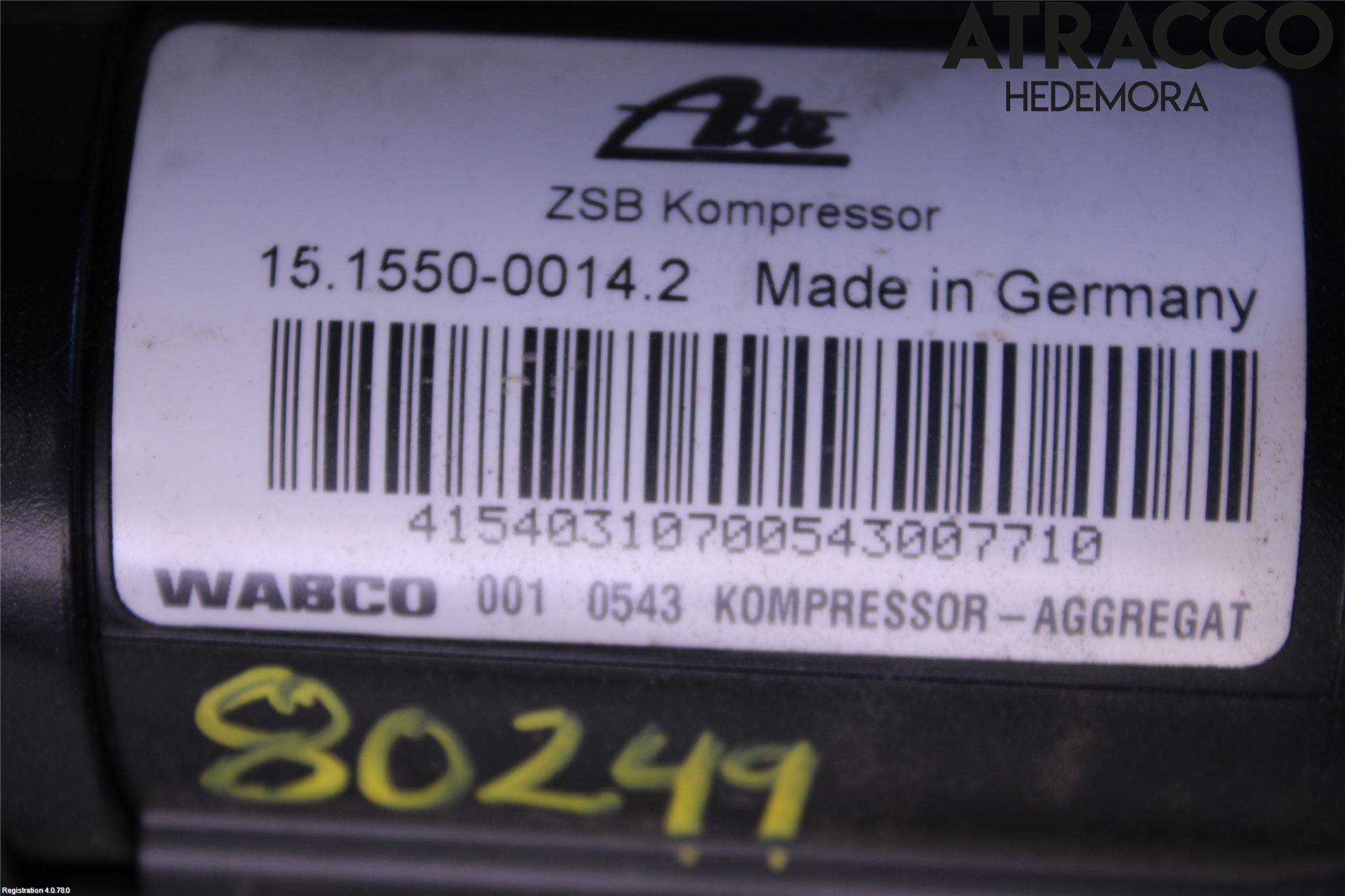 Volkswagen VW PHAETON Kompressor Stöt-Fjädring