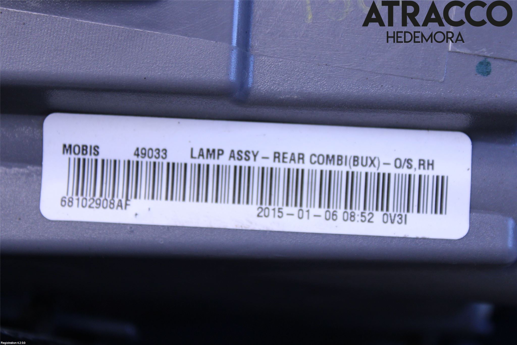 Jeep COMPASS Bakljus Höger