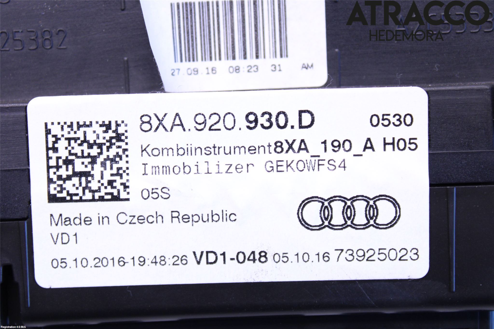 Audi A1/S1 11-18 Instrument Komb