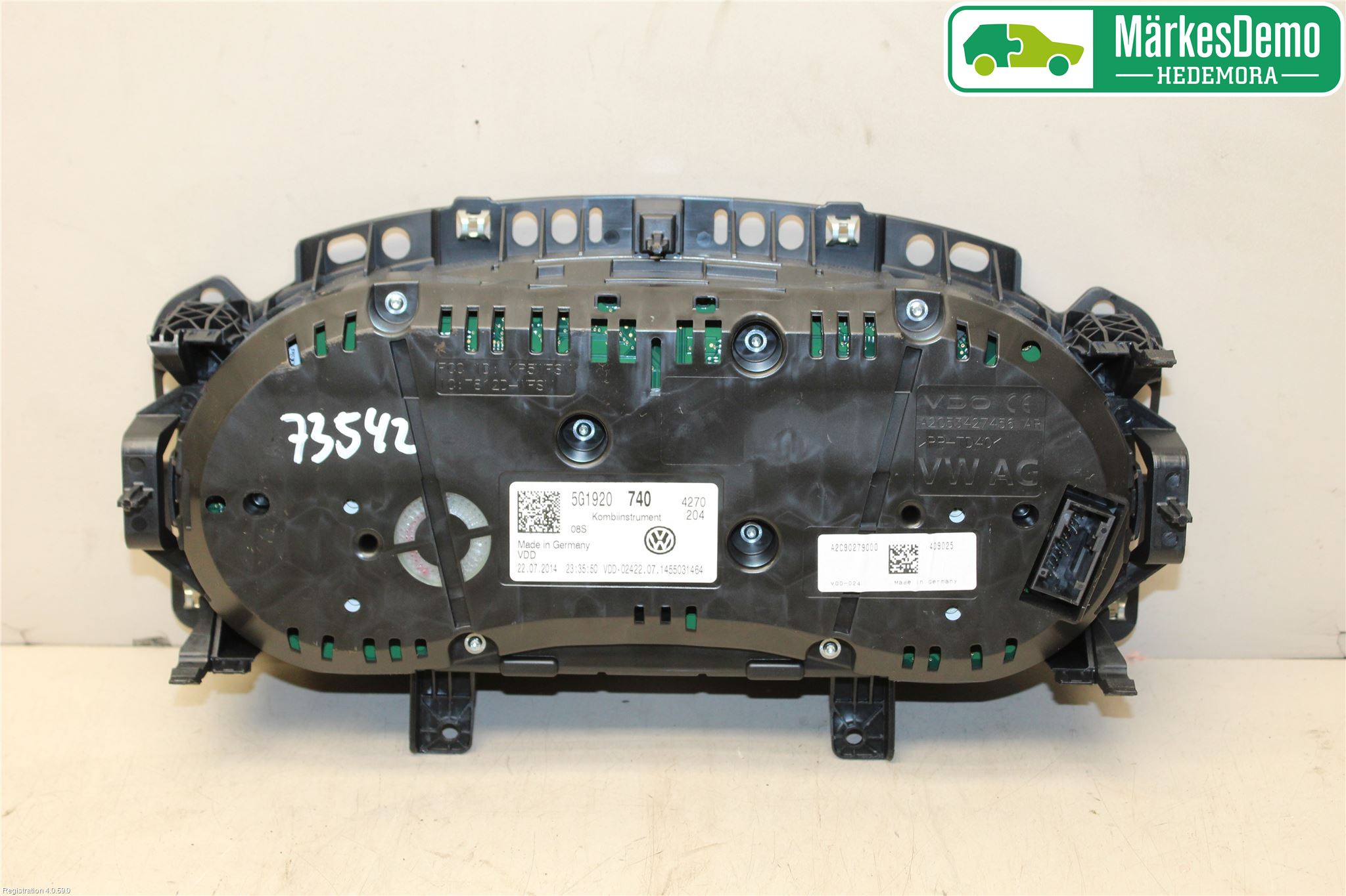 Volkswagen VW GOLF / E-GOLF VII 13-20 Instrument Komb