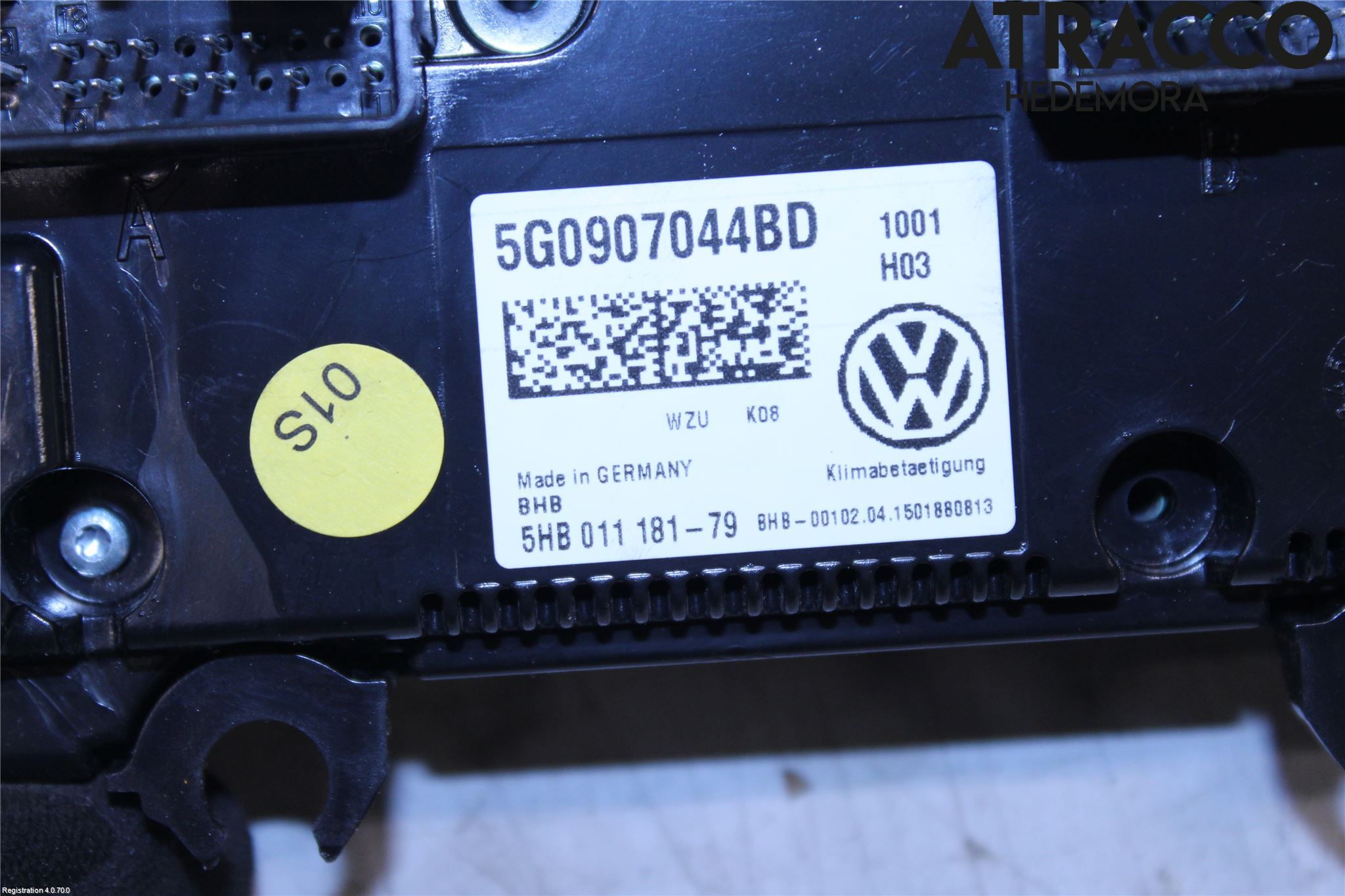 Volkswagen VW GOLF / E-GOLF VII 13-20 Ac Styrenhet Ac Manöveren