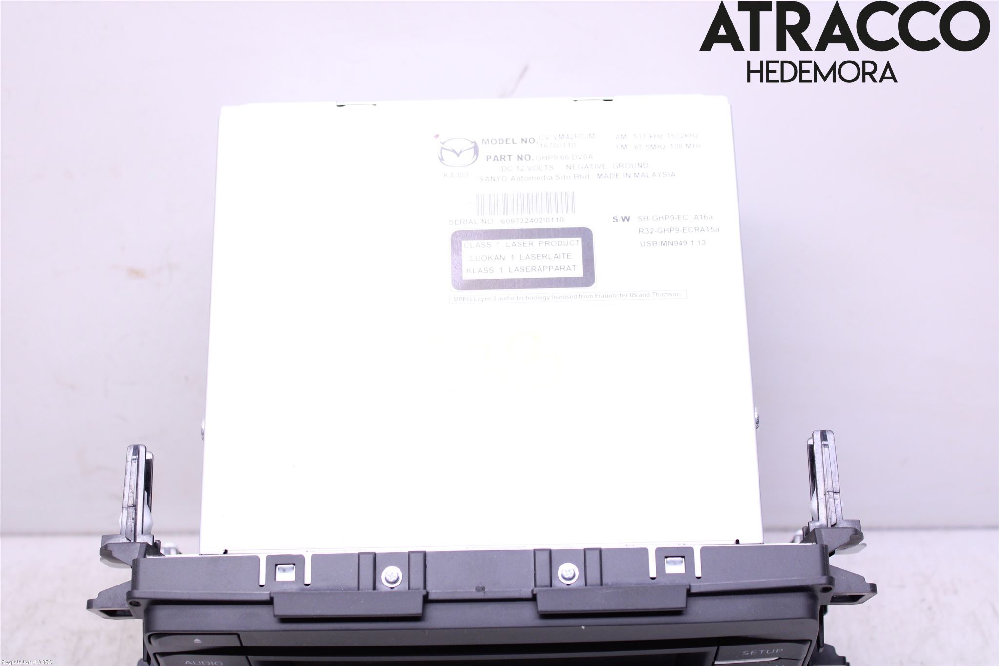 Mazda 6 13- Cd Radio - Multimediapanel