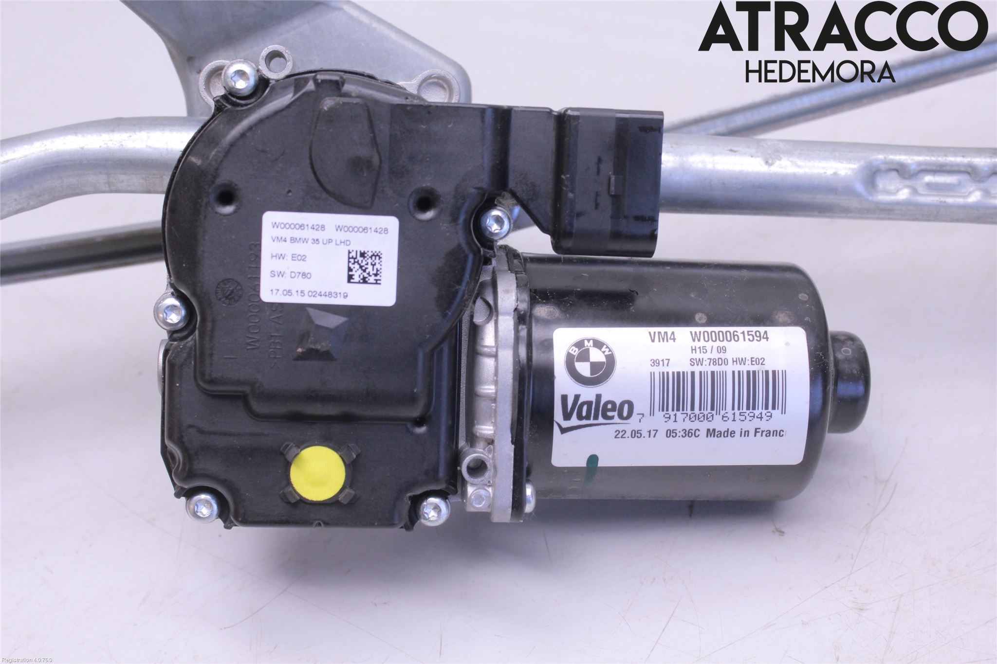 BMW 5 G30/G31/F90 17-23 Torkarmotor Vindruta