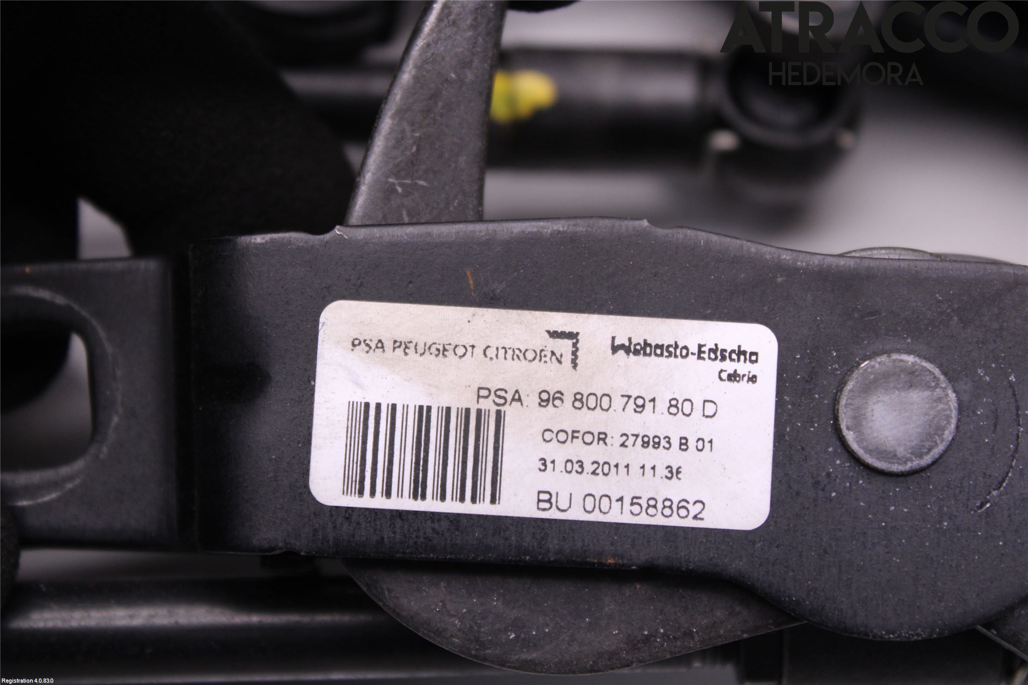 Peugeot 207 Lås Hardtopp-Cab